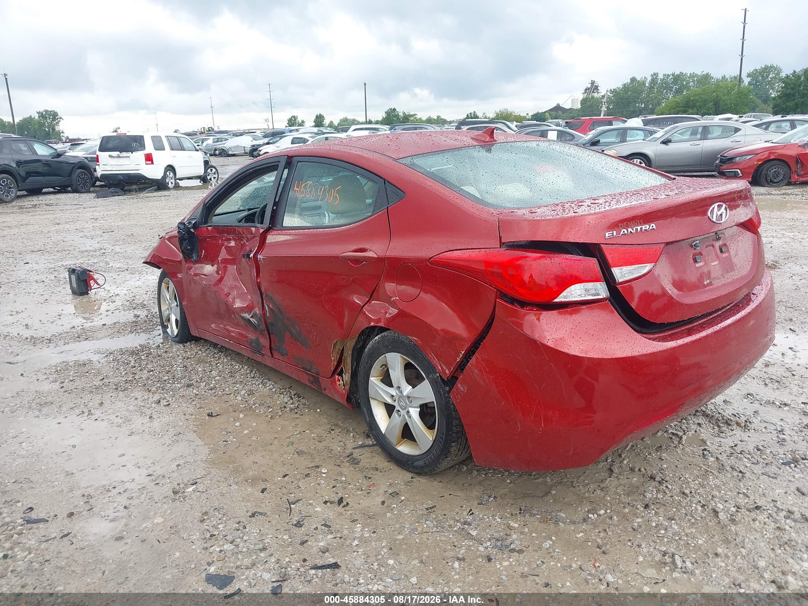 2012 Hyundai Elantra Gls (ulsan Plant) Red vin: KMHDH4AE1CU313496