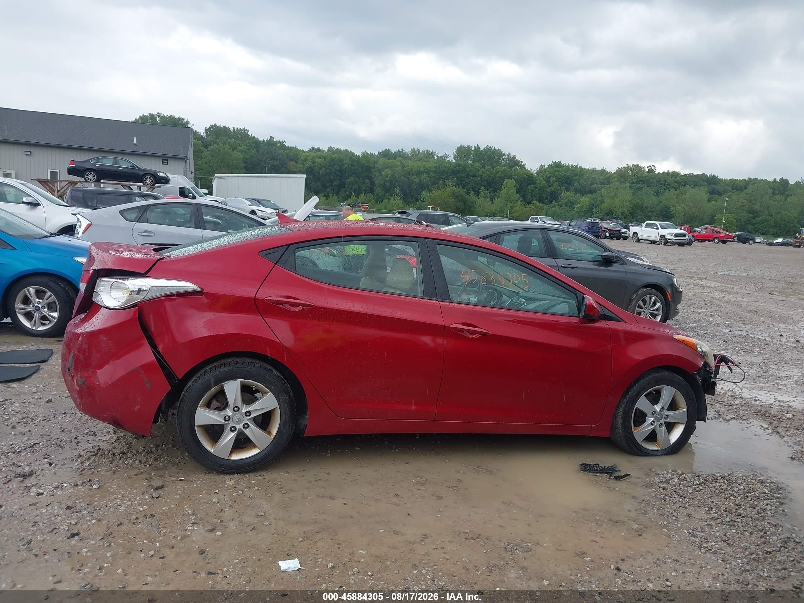 2012 Hyundai Elantra Gls (ulsan Plant) Red vin: KMHDH4AE1CU313496