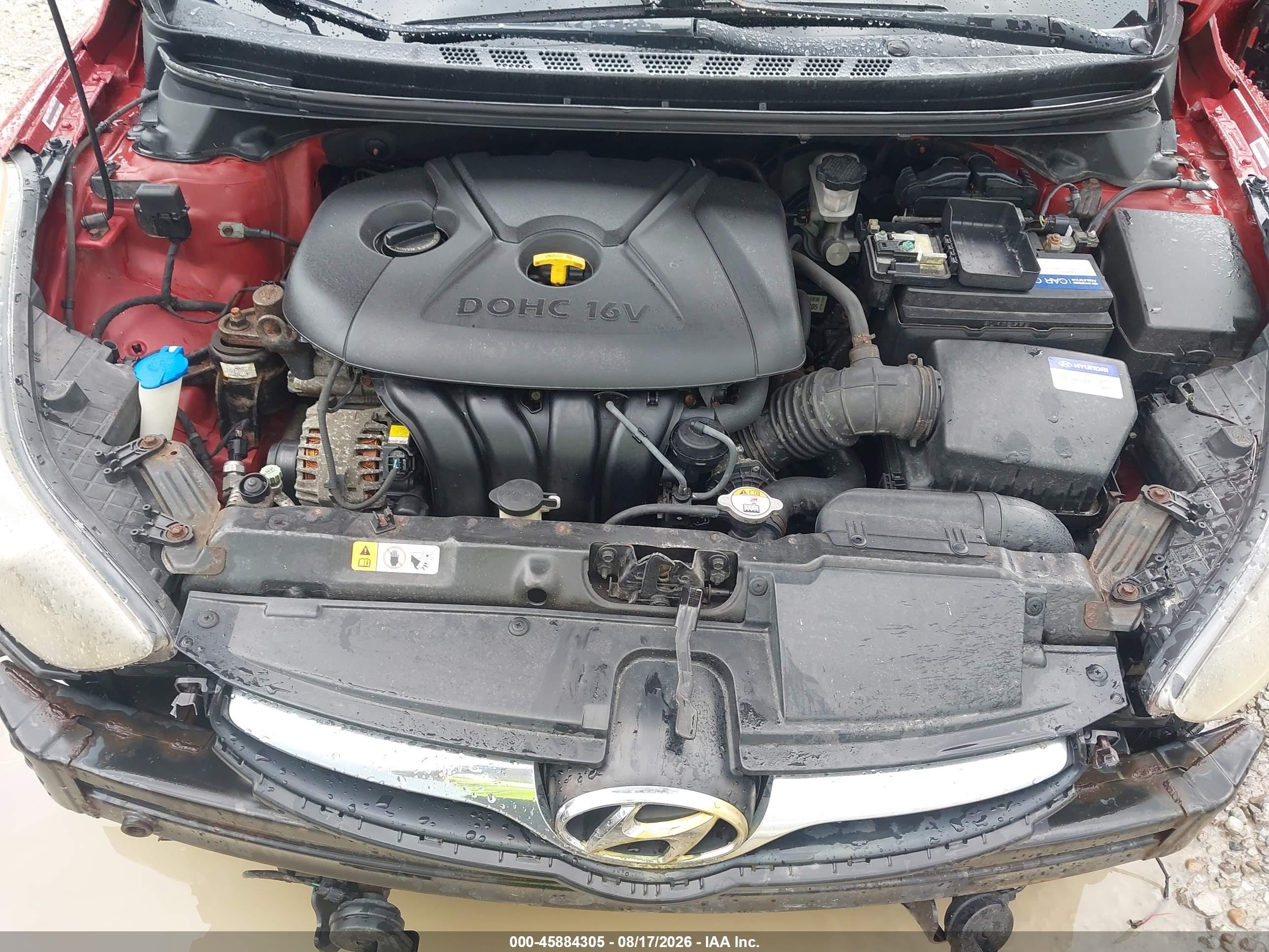 2012 Hyundai Elantra Gls (ulsan Plant) Red vin: KMHDH4AE1CU313496