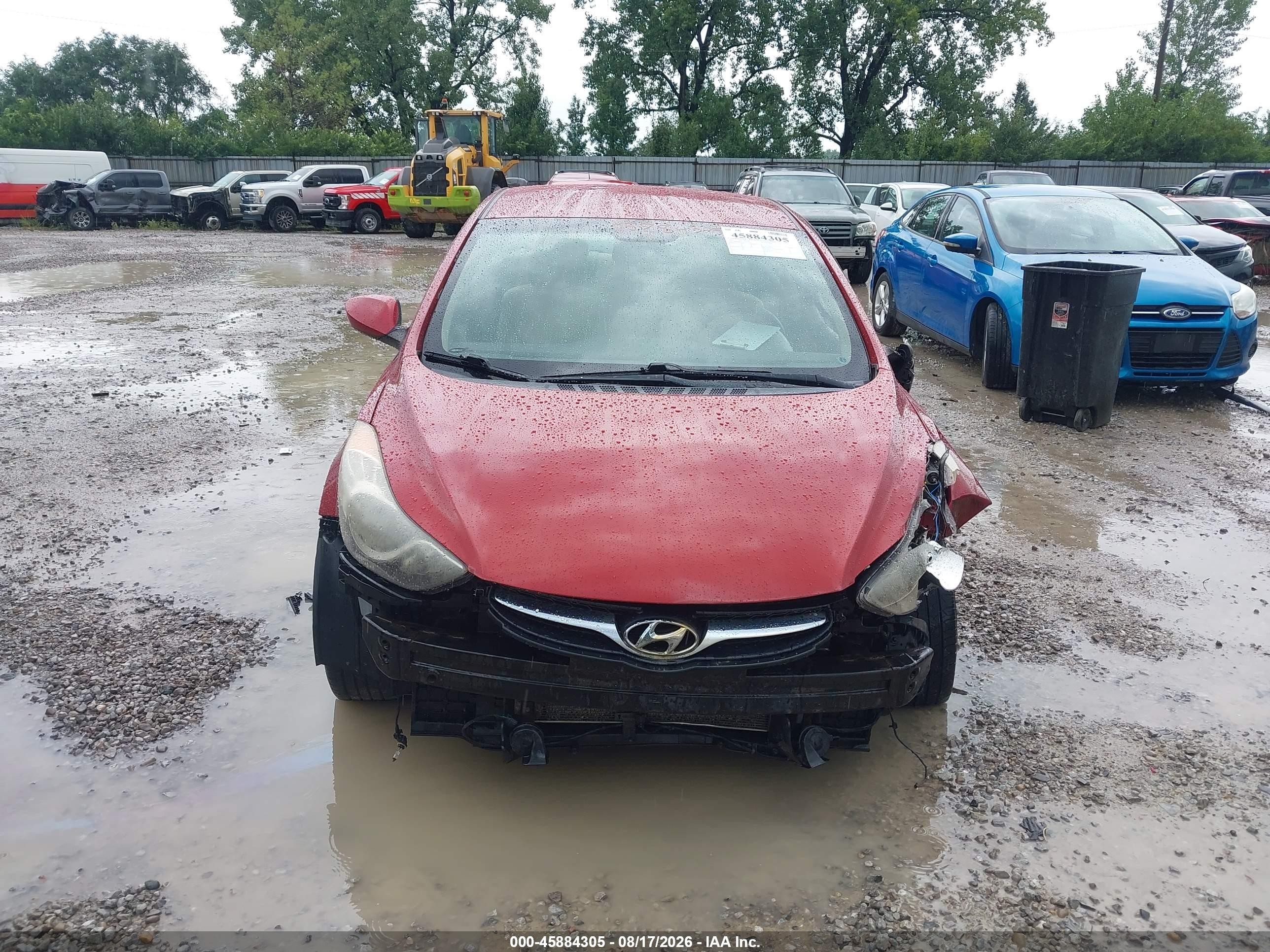 2012 Hyundai Elantra Gls (ulsan Plant) Red vin: KMHDH4AE1CU313496