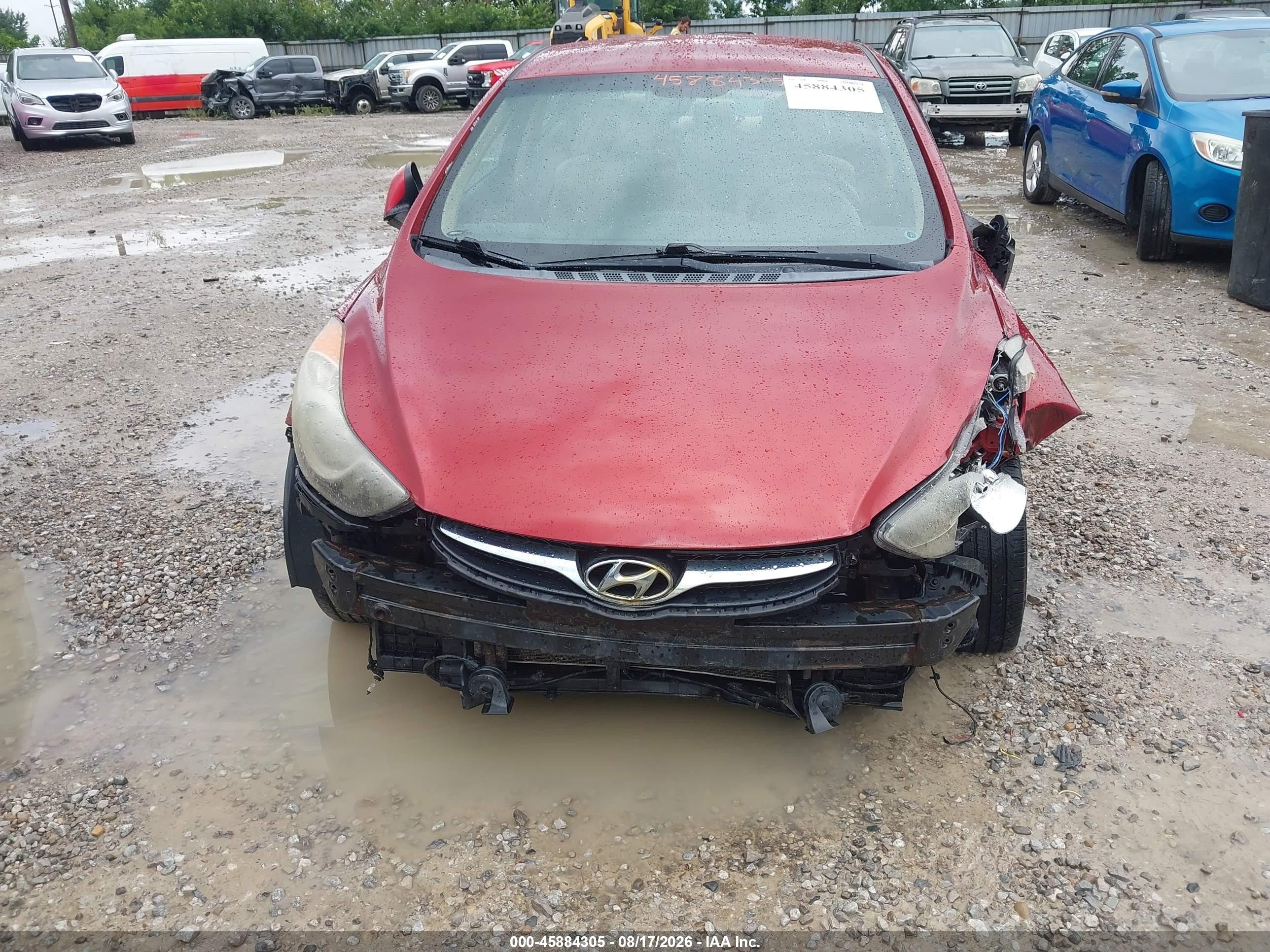 2012 Hyundai Elantra Gls (ulsan Plant) Red vin: KMHDH4AE1CU313496