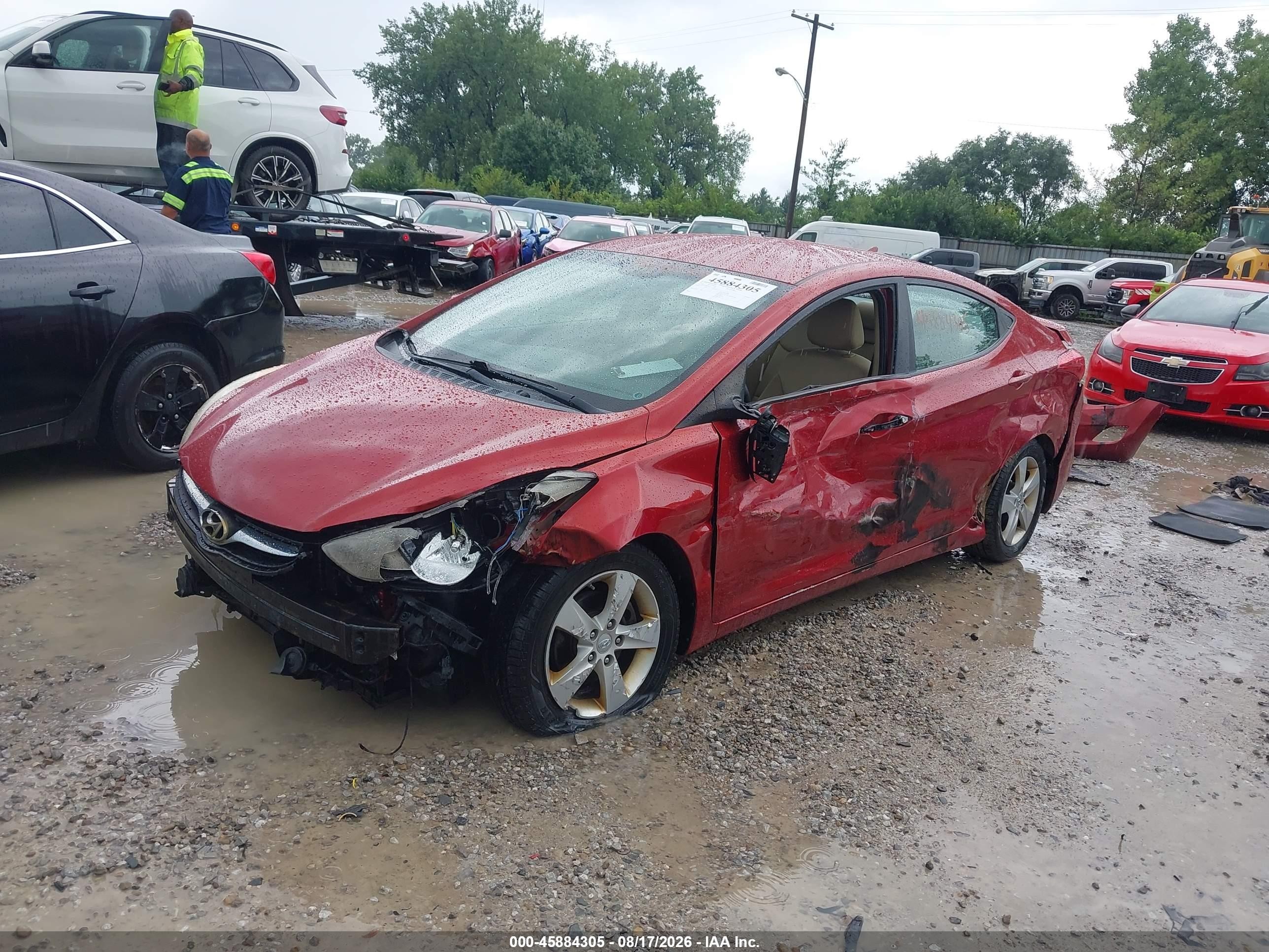 2012 Hyundai Elantra Gls (ulsan Plant) Red vin: KMHDH4AE1CU313496