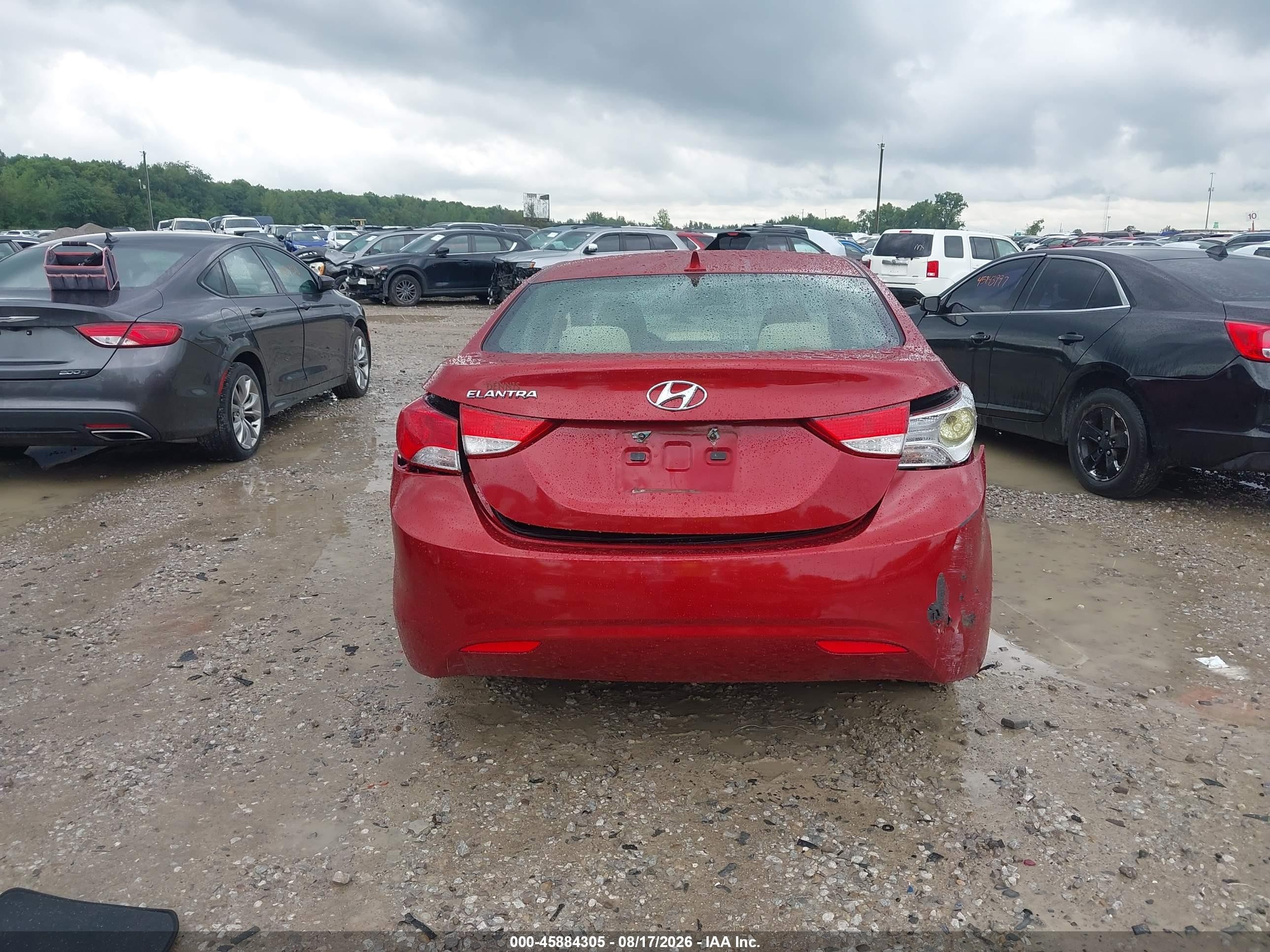2012 Hyundai Elantra Gls (ulsan Plant) Red vin: KMHDH4AE1CU313496