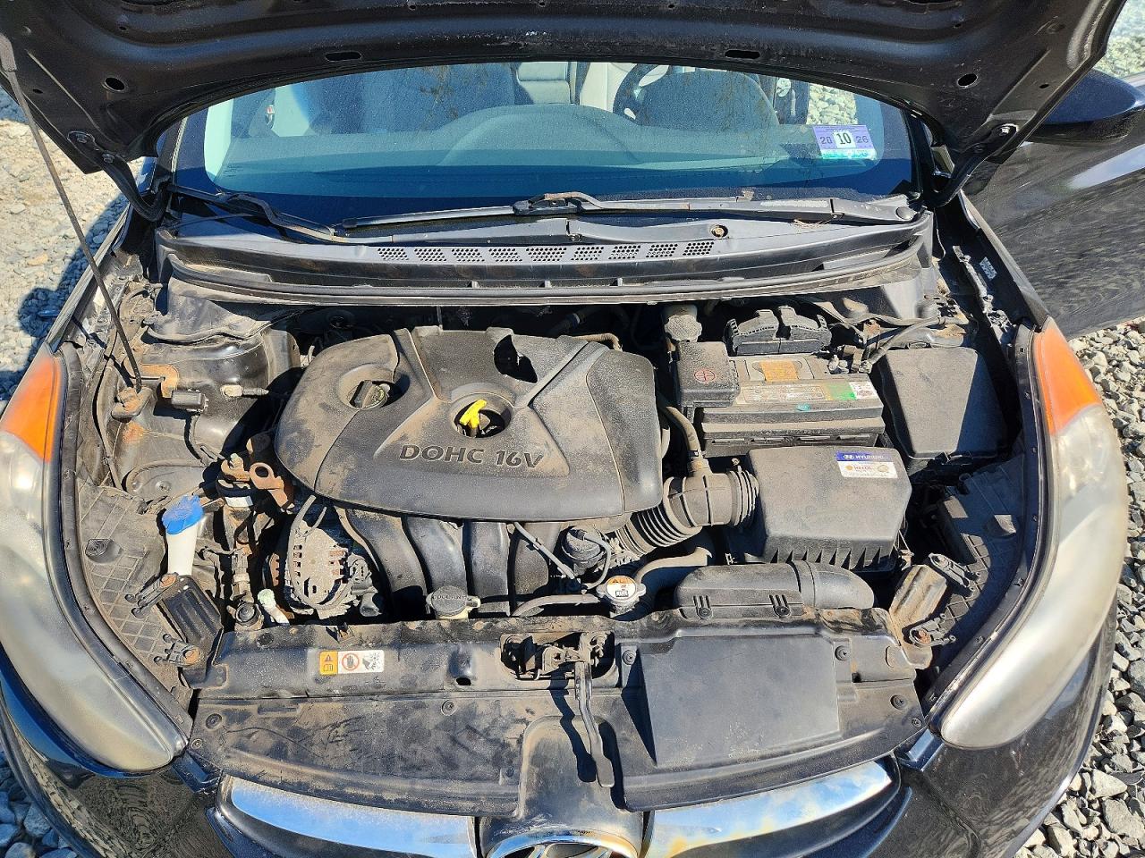 2012 Hyundai Elantra Gls Black vin: KMHDH4AE1CU345218