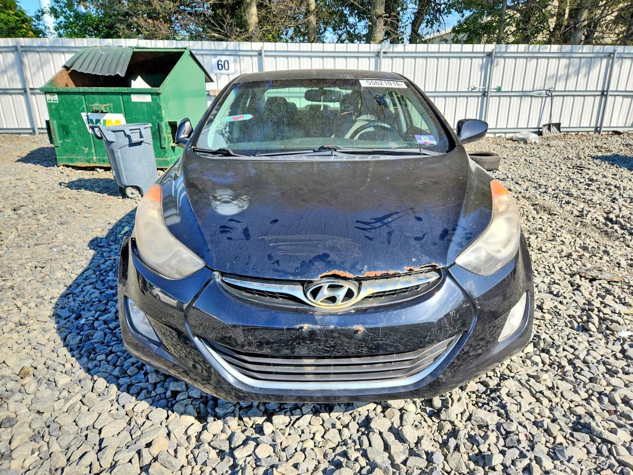 2012 Hyundai Elantra Gls Black vin: KMHDH4AE1CU345218