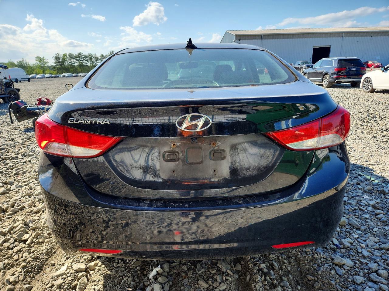2012 Hyundai Elantra Gls Black vin: KMHDH4AE1CU345218