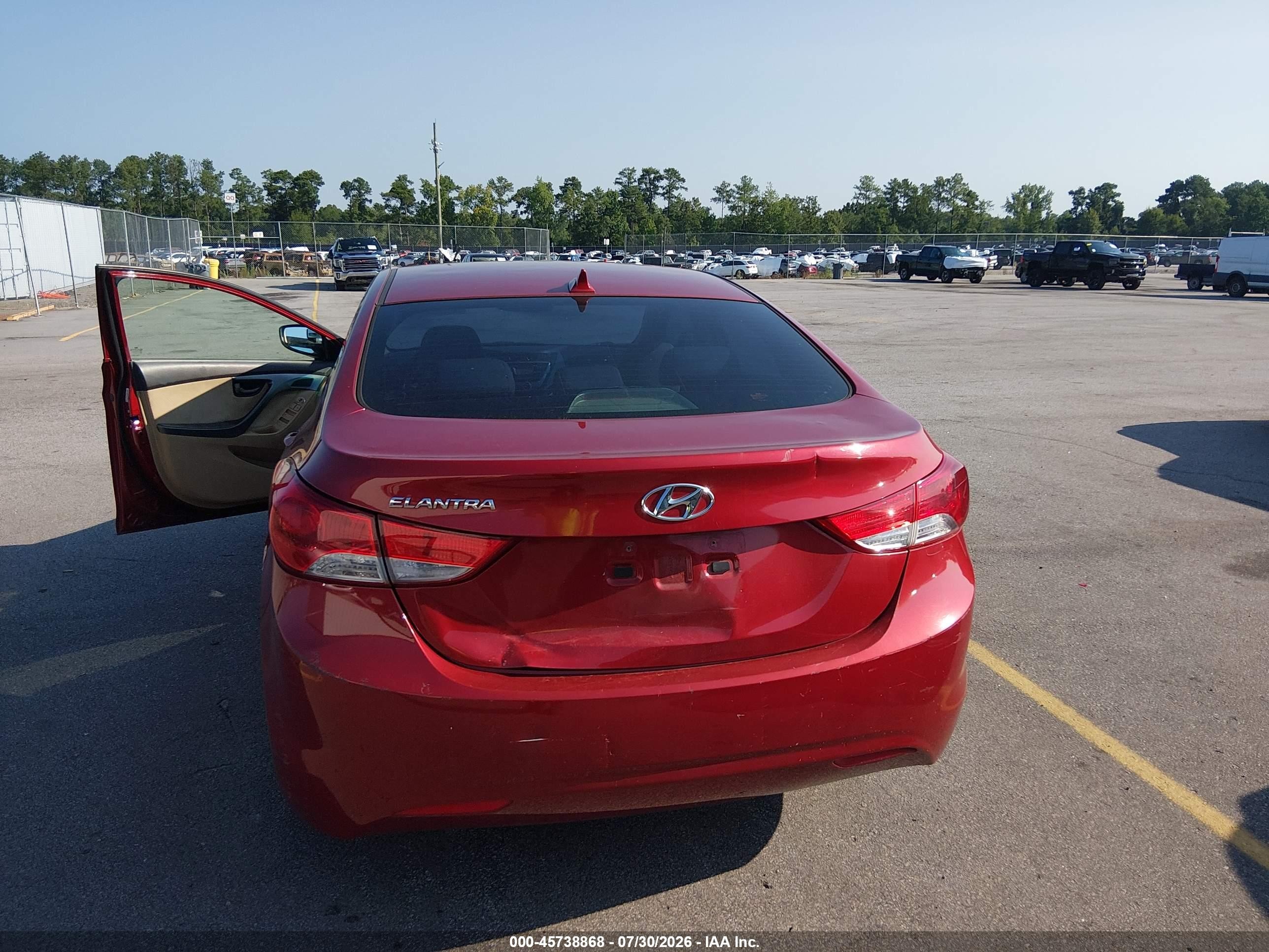 2012 Hyundai Elantra Gls (ulsan Plant) Red vin: KMHDH4AE1CU361676
