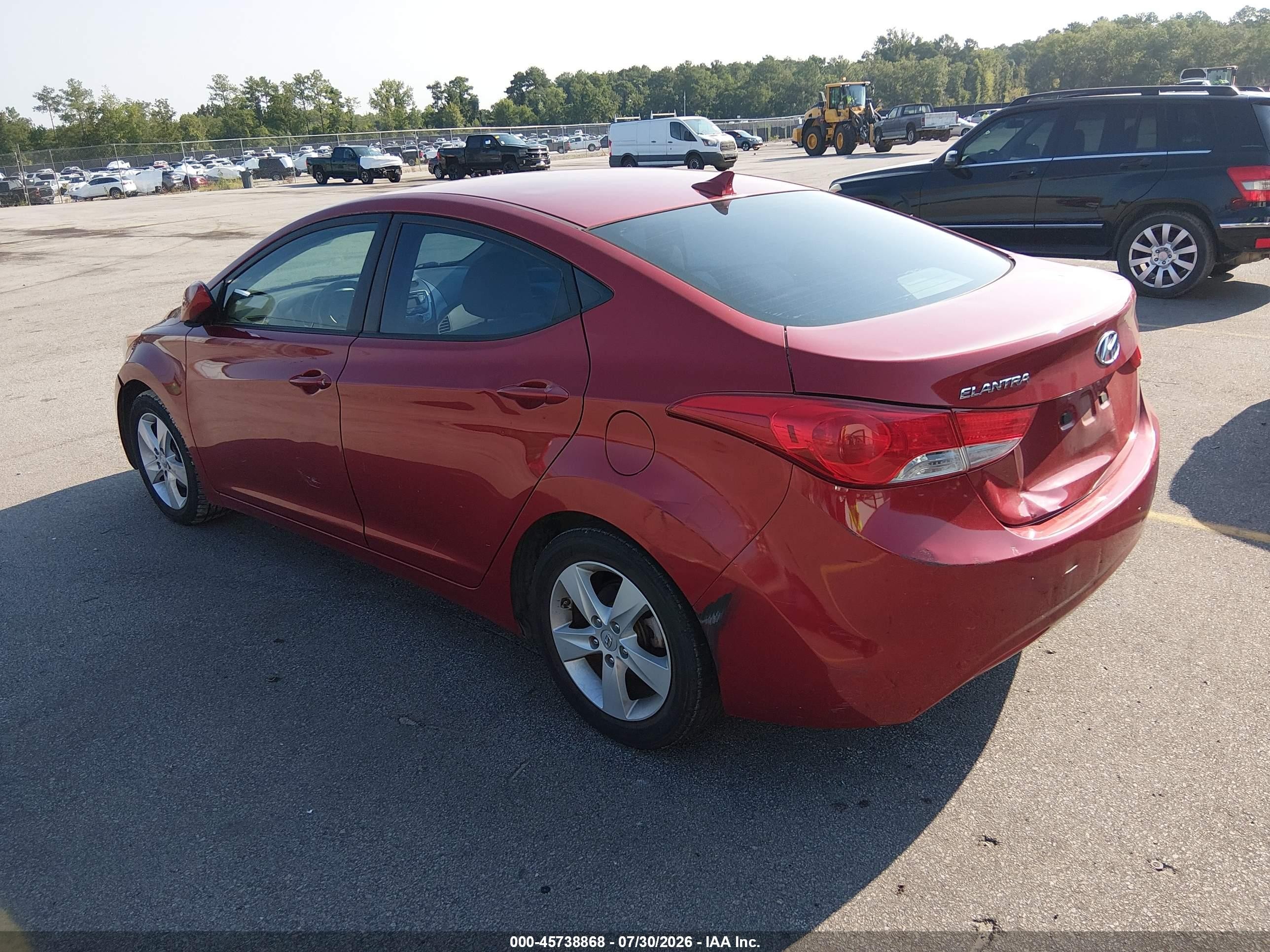 2012 Hyundai Elantra Gls (ulsan Plant) Red vin: KMHDH4AE1CU361676