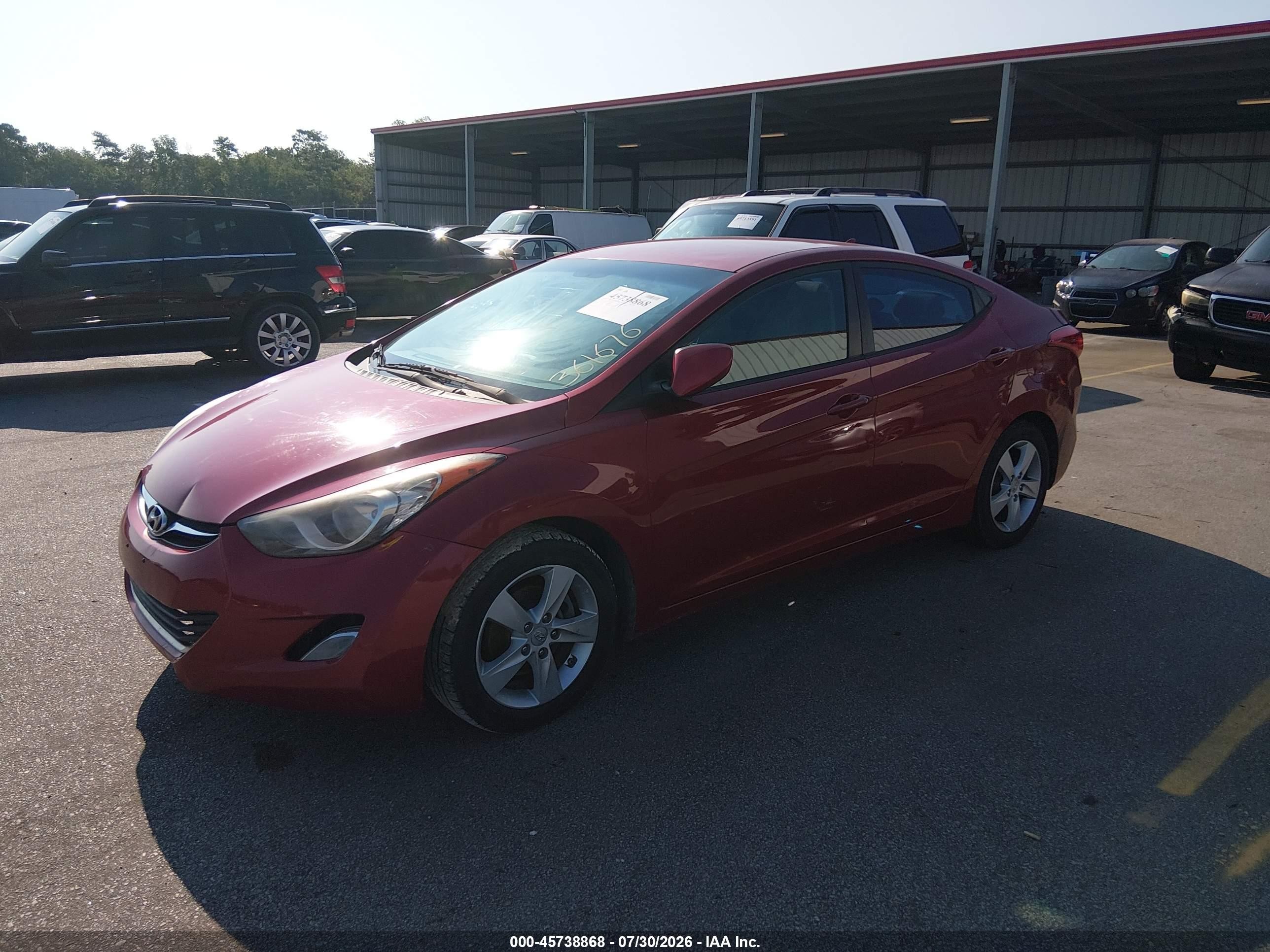2012 Hyundai Elantra Gls (ulsan Plant) Red vin: KMHDH4AE1CU361676