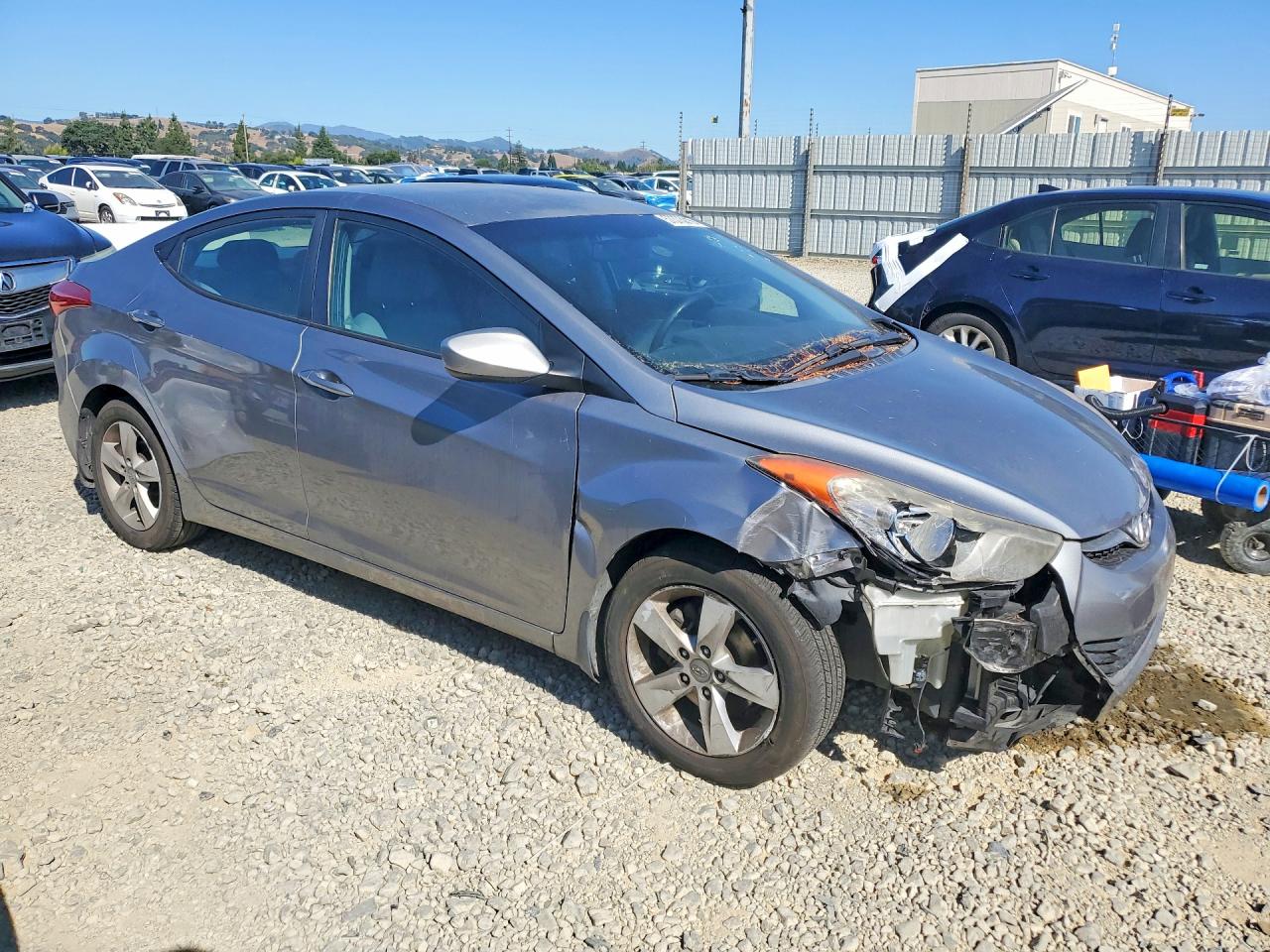 2012 Hyundai Elantra Gls Silver vin: KMHDH4AE1CU363427
