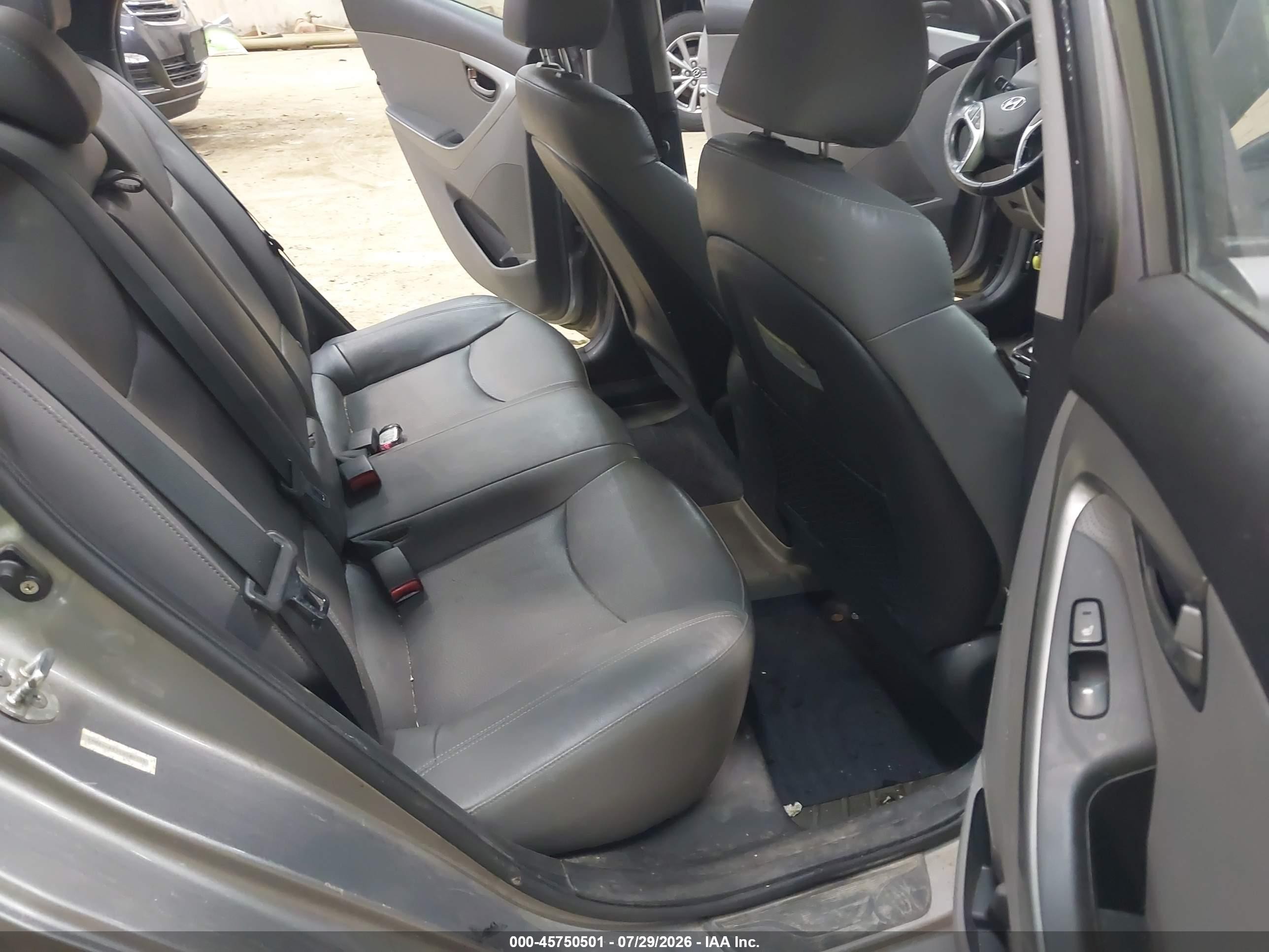 2012 Hyundai Elantra Limited (ulsan Plant) Серебряный vin: KMHDH4AE1CU380535