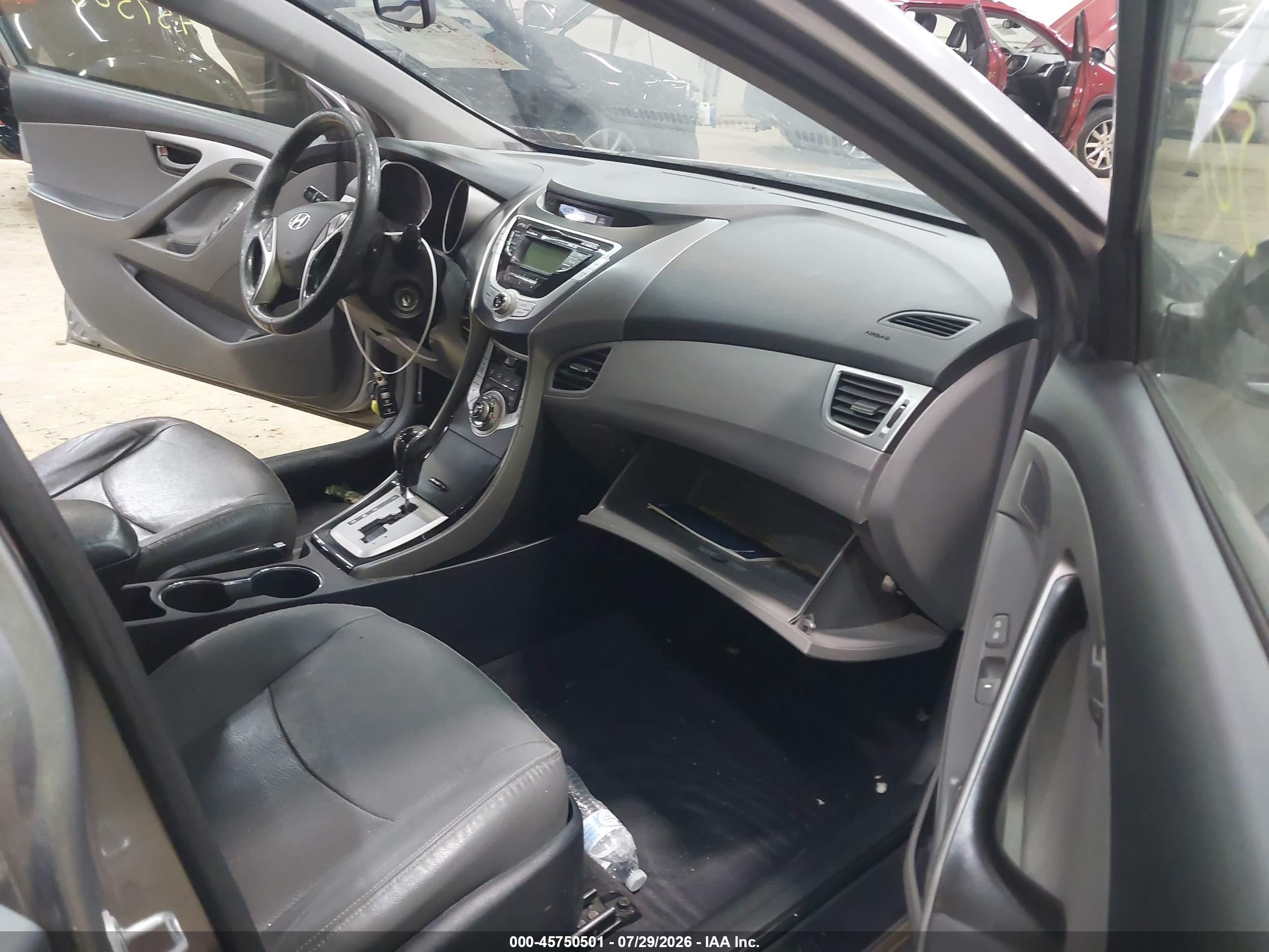 2012 Hyundai Elantra Limited (ulsan Plant) Серебряный vin: KMHDH4AE1CU380535