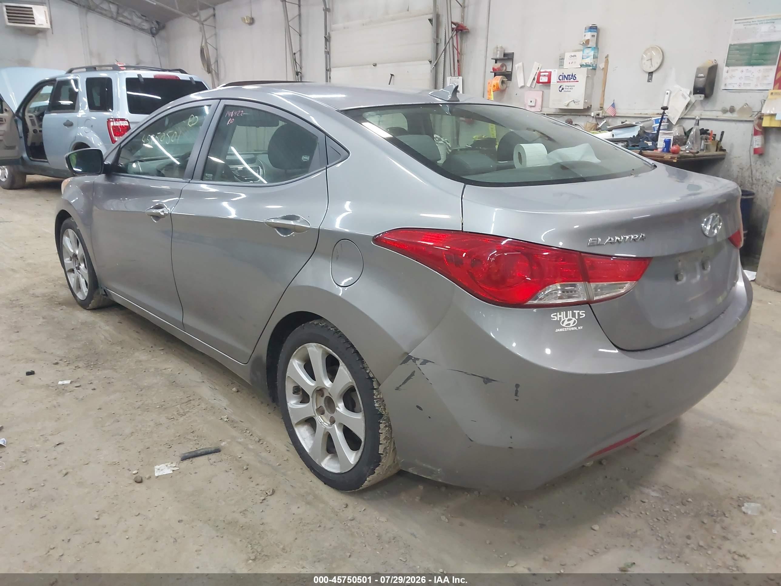 2012 Hyundai Elantra Limited (ulsan Plant) Серебряный vin: KMHDH4AE1CU380535
