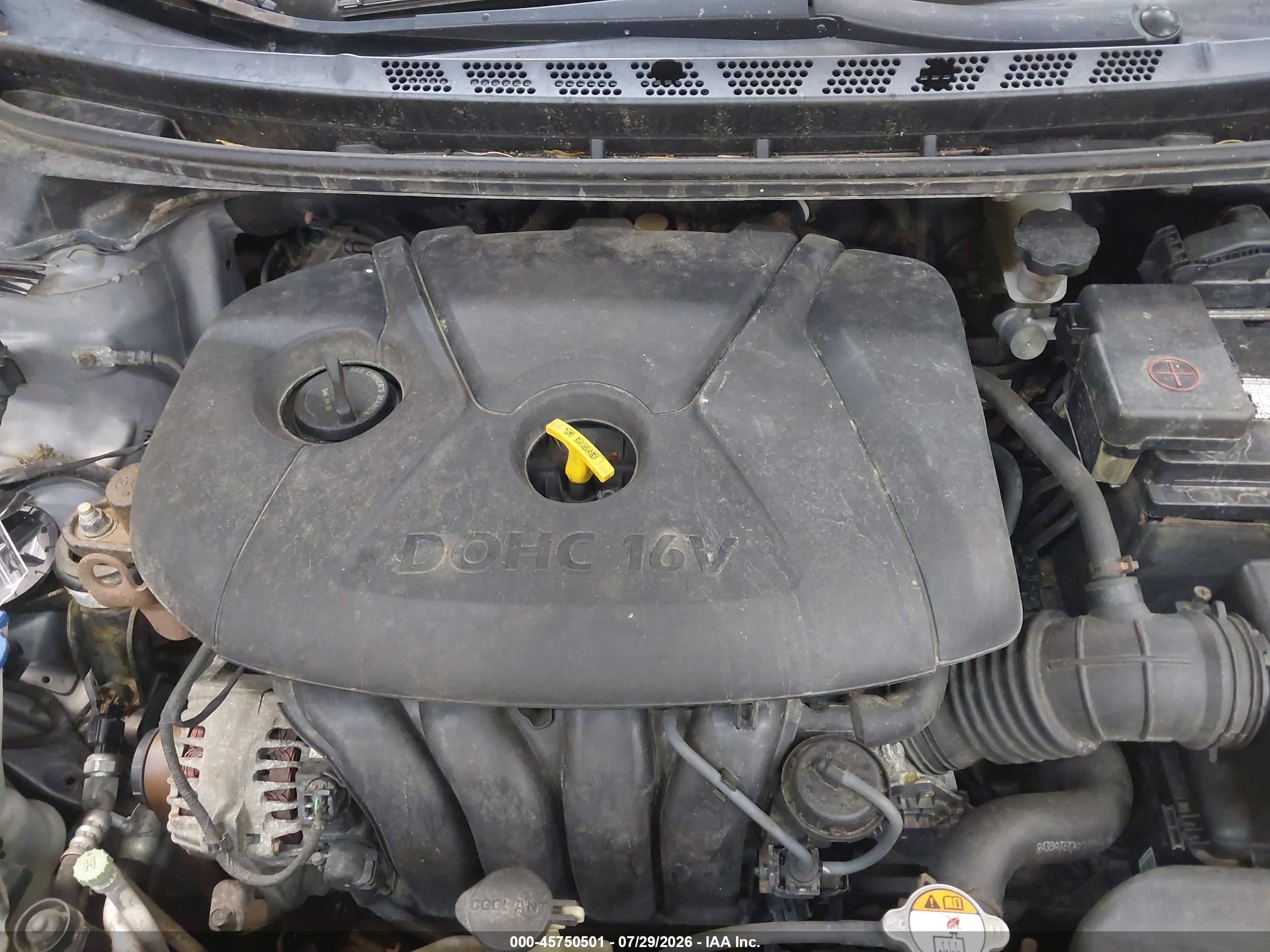 2012 Hyundai Elantra Limited (ulsan Plant) Серебряный vin: KMHDH4AE1CU380535
