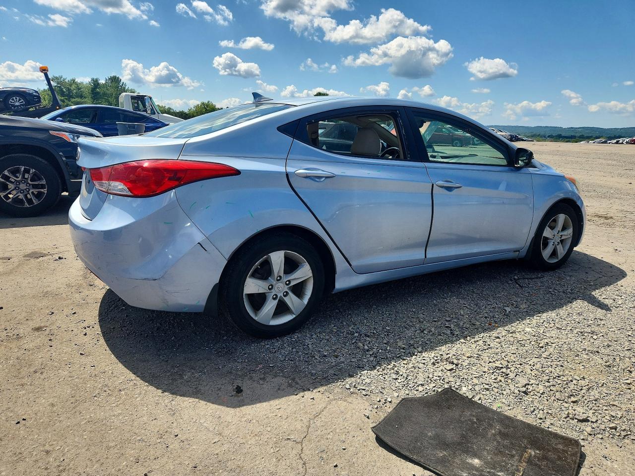 2012 Hyundai Elantra Gls Blue vin: KMHDH4AE1CU383709