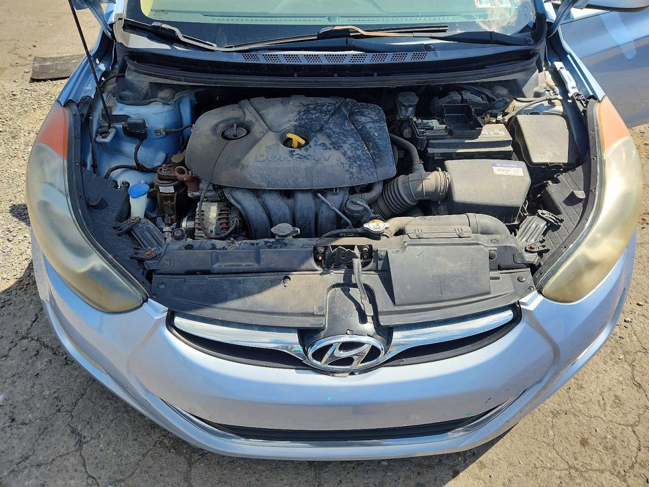 2012 Hyundai Elantra Gls Blue vin: KMHDH4AE1CU383709