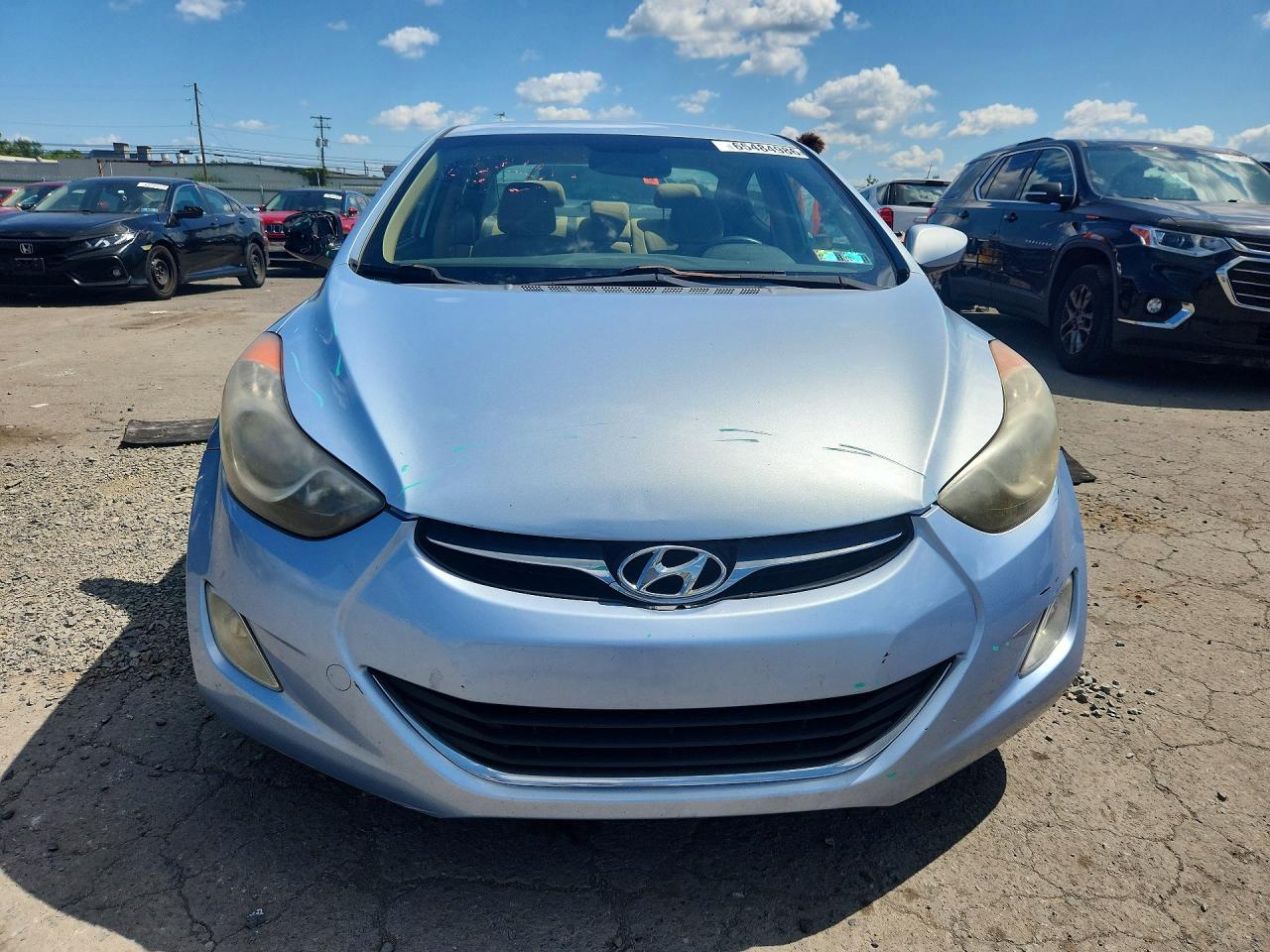 2012 Hyundai Elantra Gls Blue vin: KMHDH4AE1CU383709