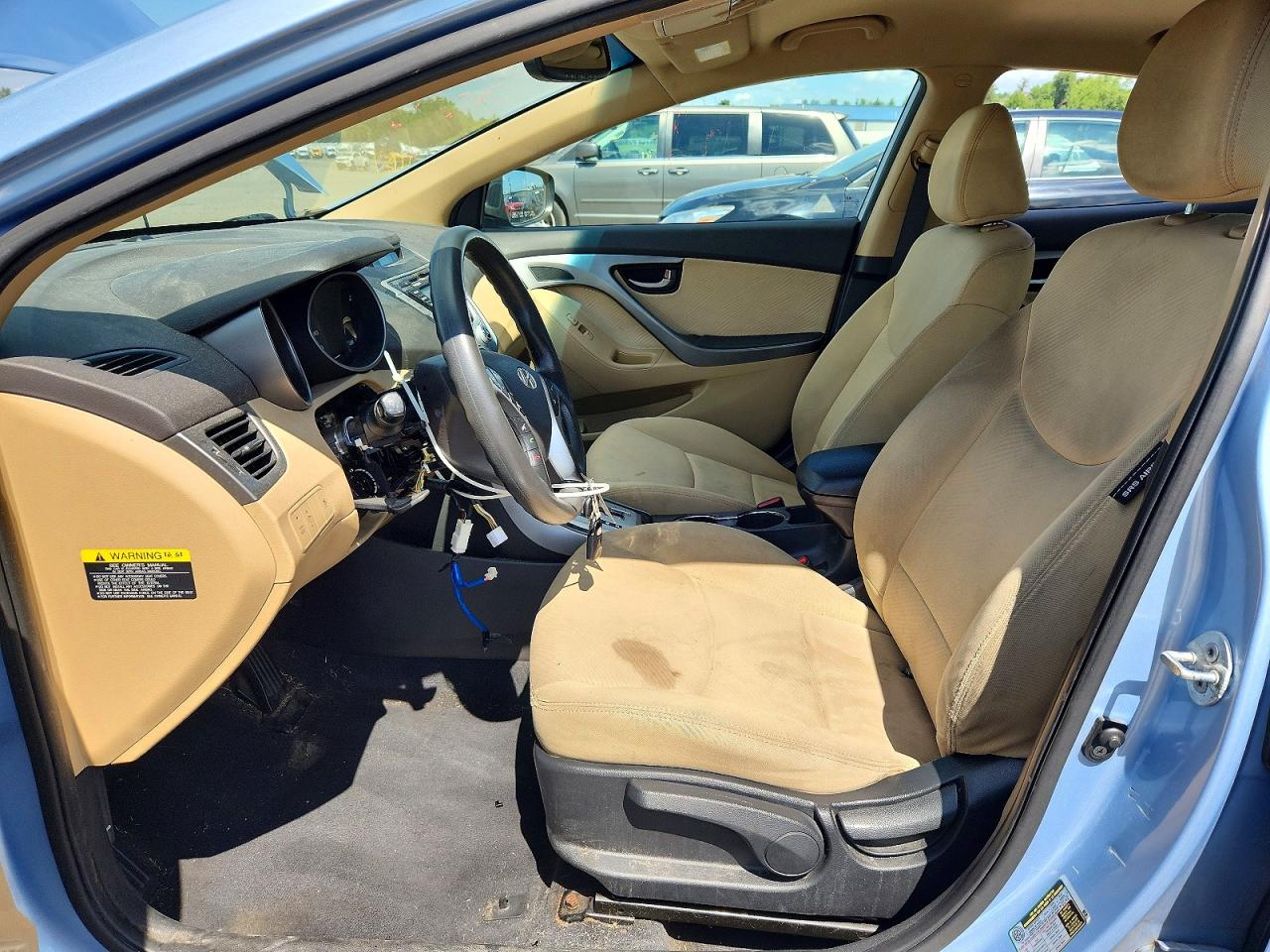 2012 Hyundai Elantra Gls Blue vin: KMHDH4AE1CU383709