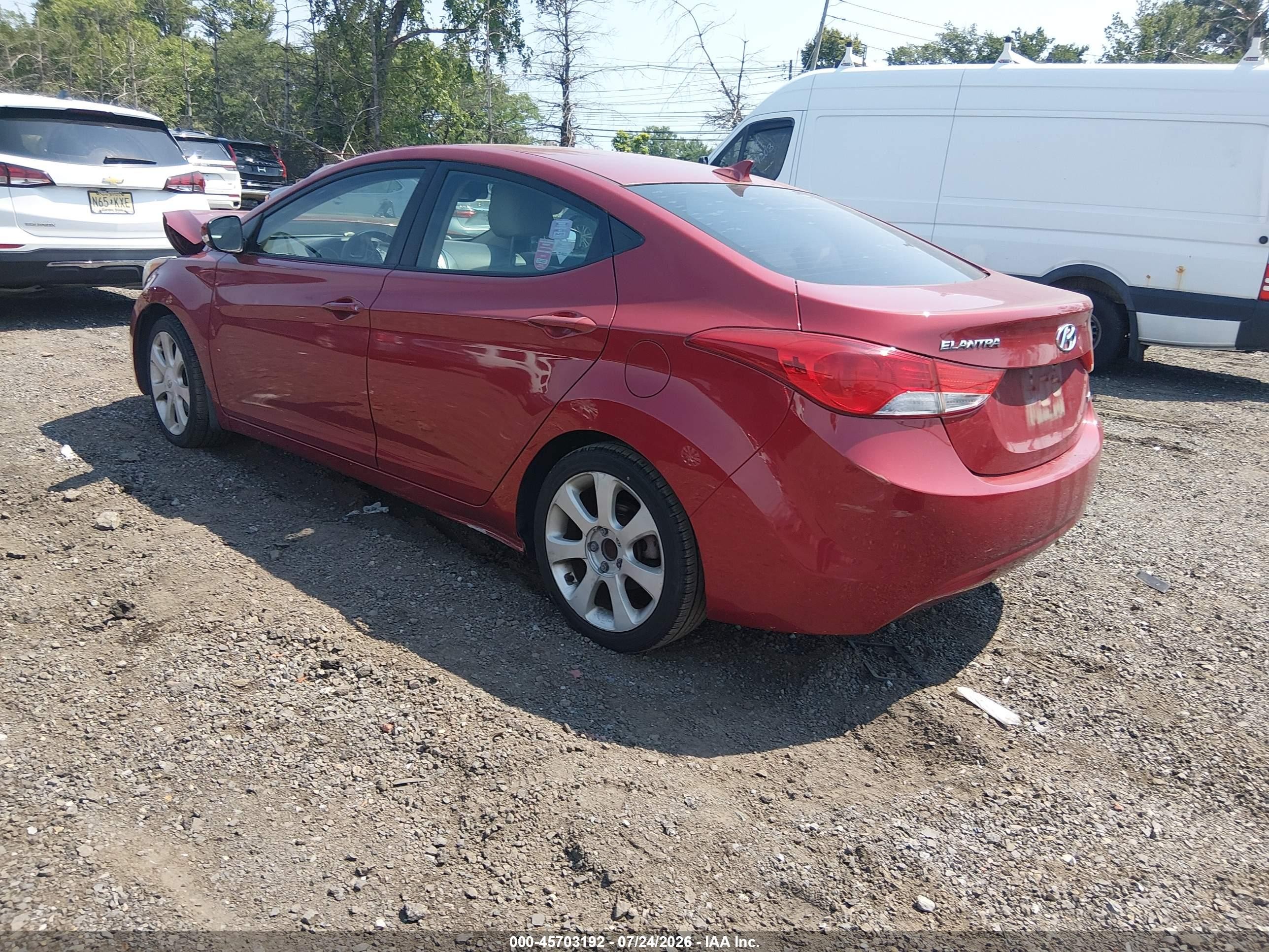 2012 Hyundai Elantra Limited (ulsan Plant) Red vin: KMHDH4AE1CU407393
