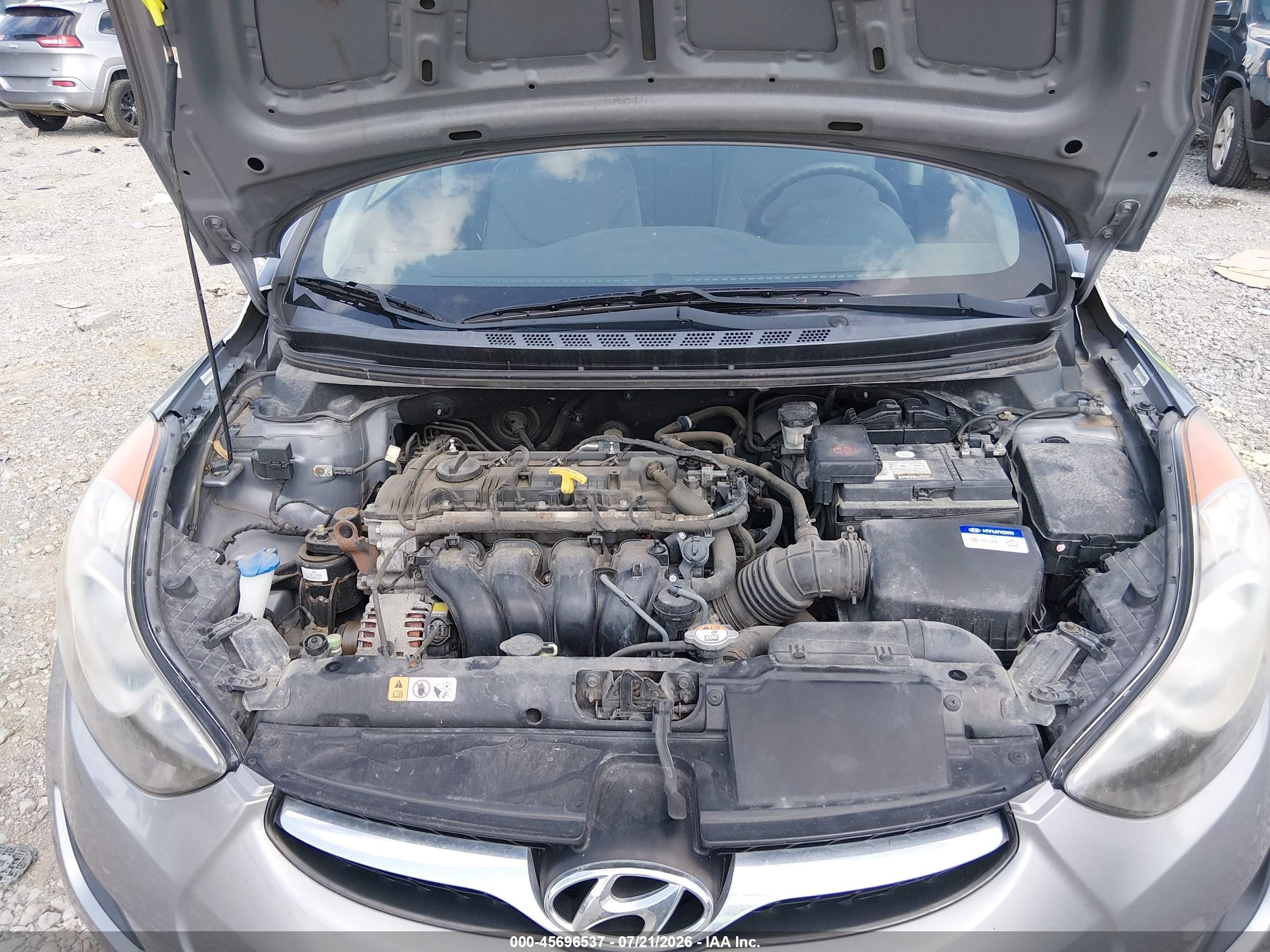 2012 Hyundai Elantra Gls (ulsan Plant) Silver vin: KMHDH4AE1CU430429