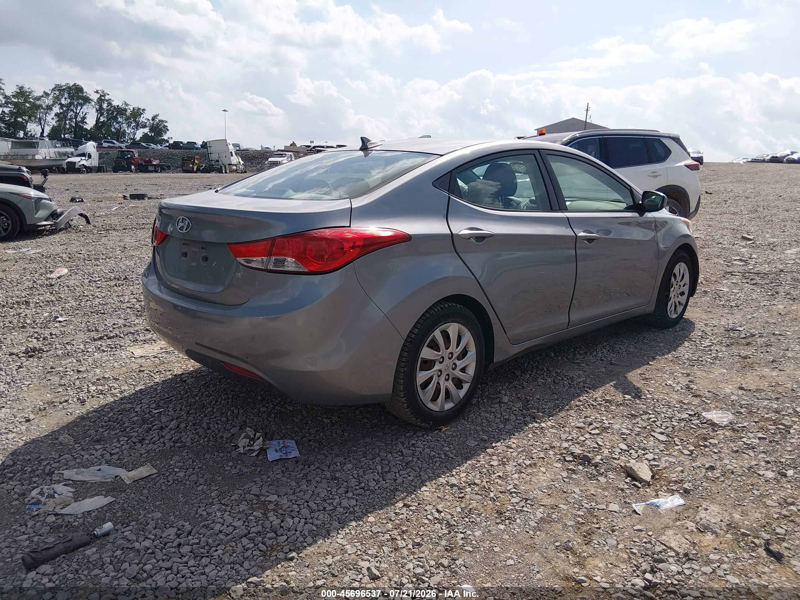 2012 Hyundai Elantra Gls (ulsan Plant) Silver vin: KMHDH4AE1CU430429