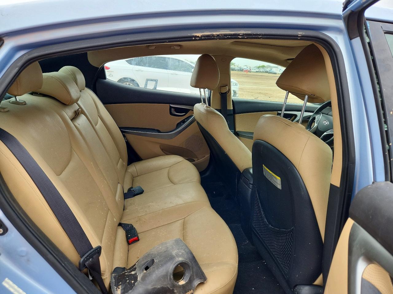 2012 Hyundai Elantra Limited Blue vin: KMHDH4AE1CU492302