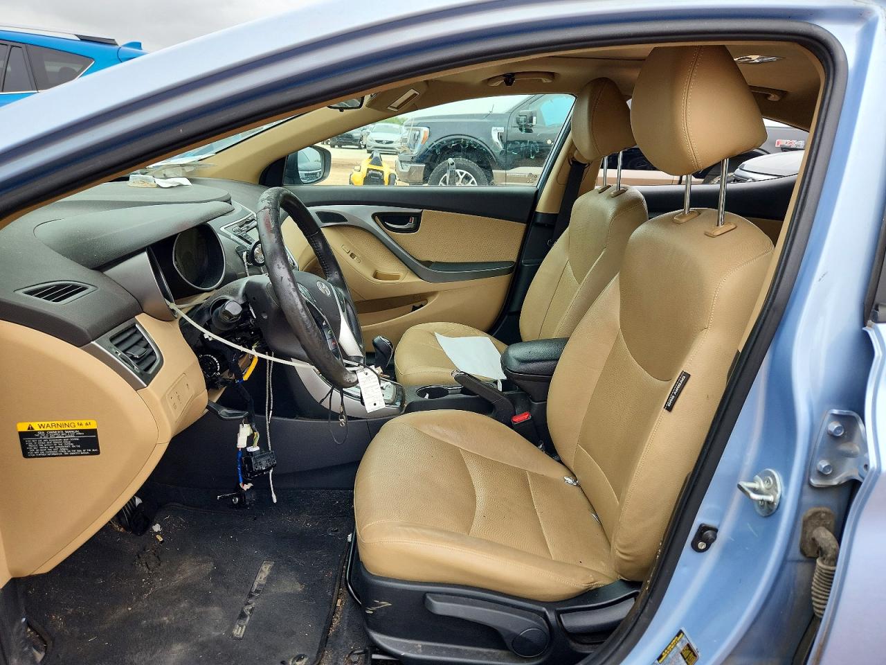 2012 Hyundai Elantra Limited Blue vin: KMHDH4AE1CU492302