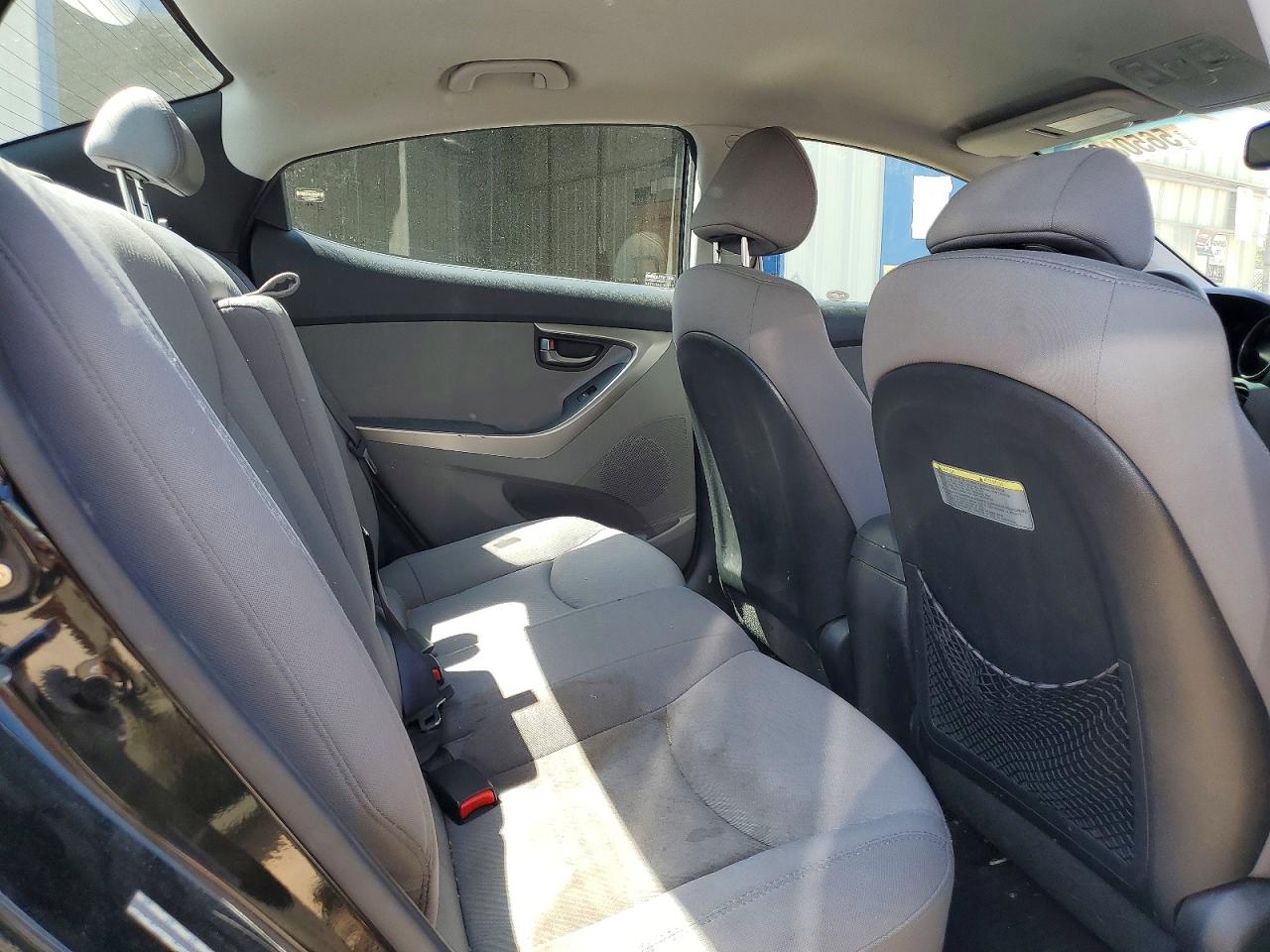 2013 Hyundai Elantra Gls Black vin: KMHDH4AE1DU020893