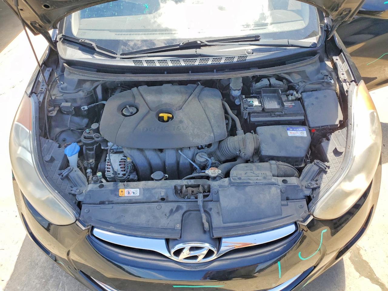 2013 Hyundai Elantra Gls Black vin: KMHDH4AE1DU020893