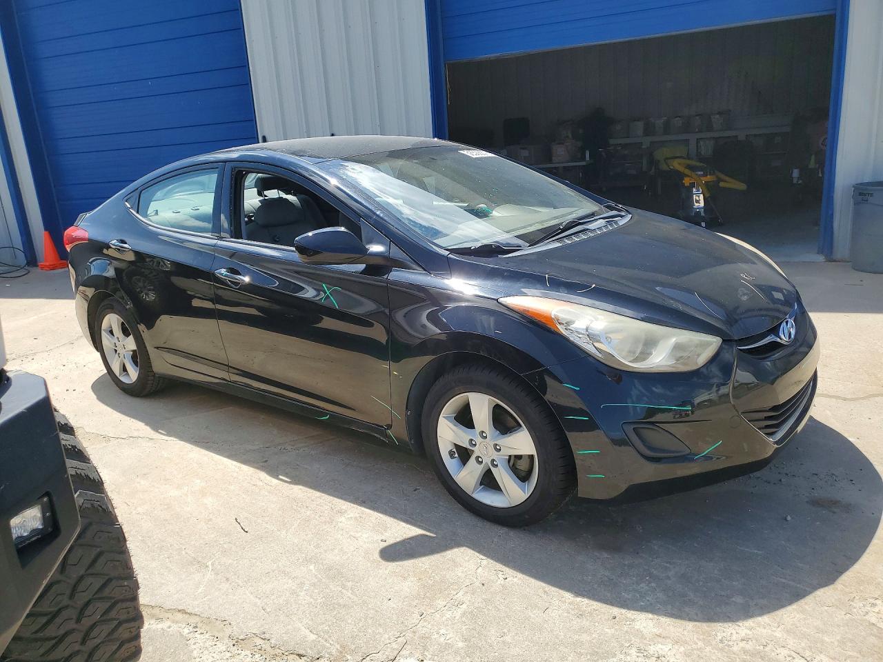 2013 Hyundai Elantra Gls Black vin: KMHDH4AE1DU020893