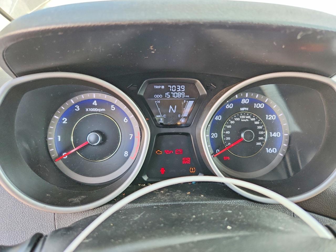 2013 Hyundai Elantra Limited Charcoal vin: KMHDH4AE1DU486615