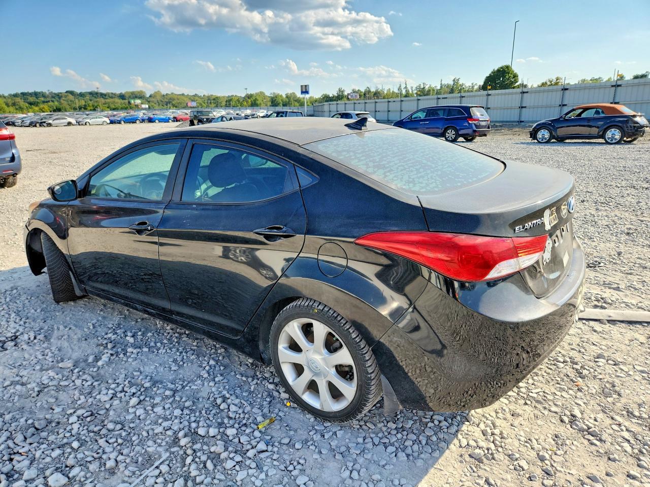 2013 Hyundai Elantra Limited Charcoal vin: KMHDH4AE1DU486615