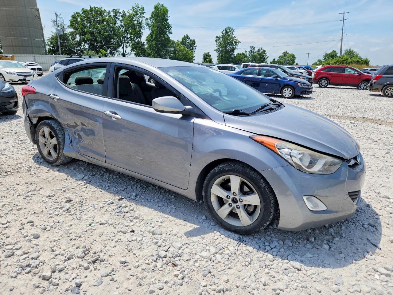 2013 Hyundai Elantra Gls Серебряный vin: KMHDH4AE1DU486873