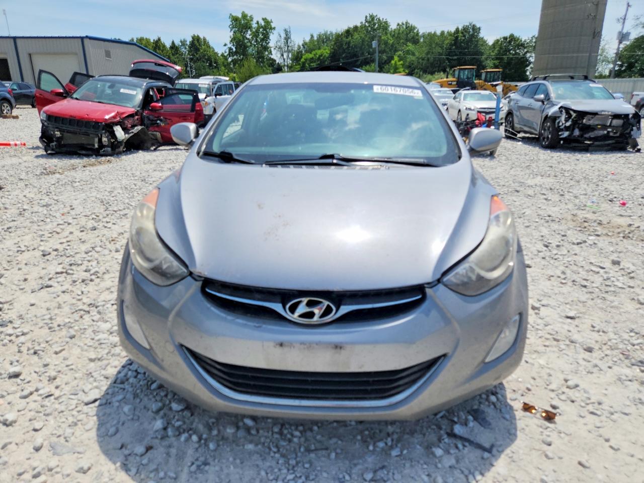 2013 Hyundai Elantra Gls Серебряный vin: KMHDH4AE1DU486873