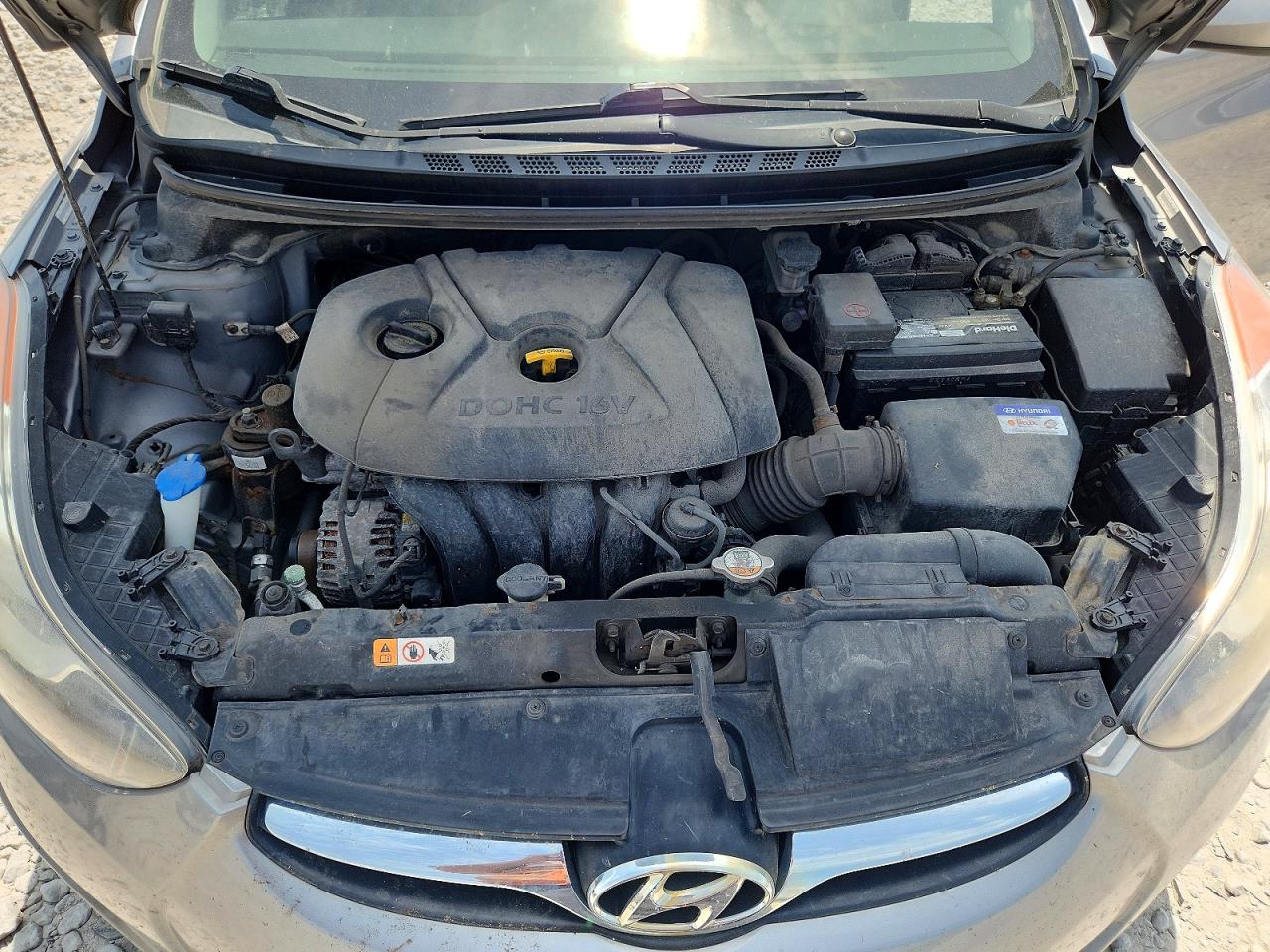 2013 Hyundai Elantra Gls Серебряный vin: KMHDH4AE1DU486873