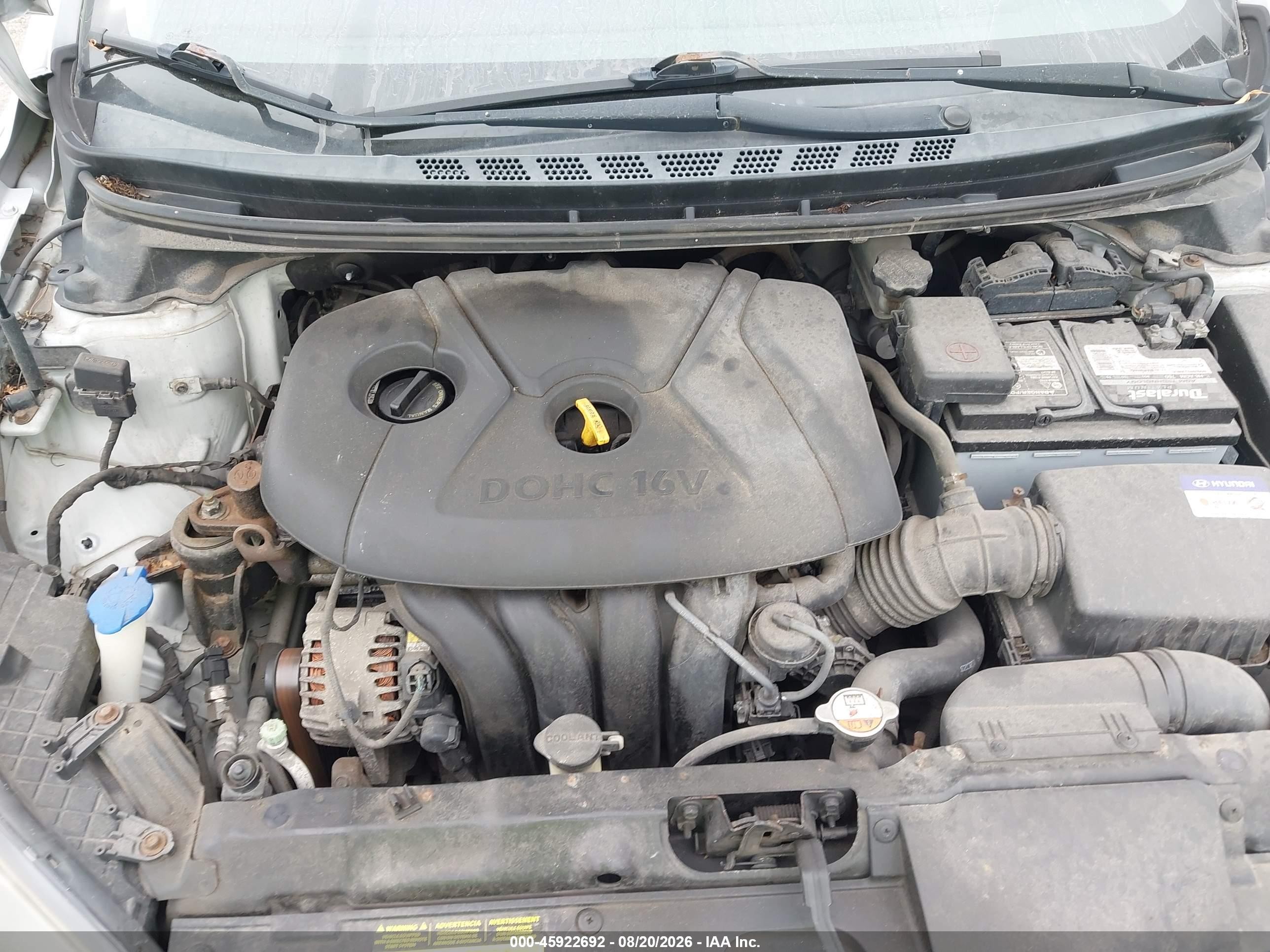 2013 Hyundai Elantra Gls Silver vin: KMHDH4AE1DU499297