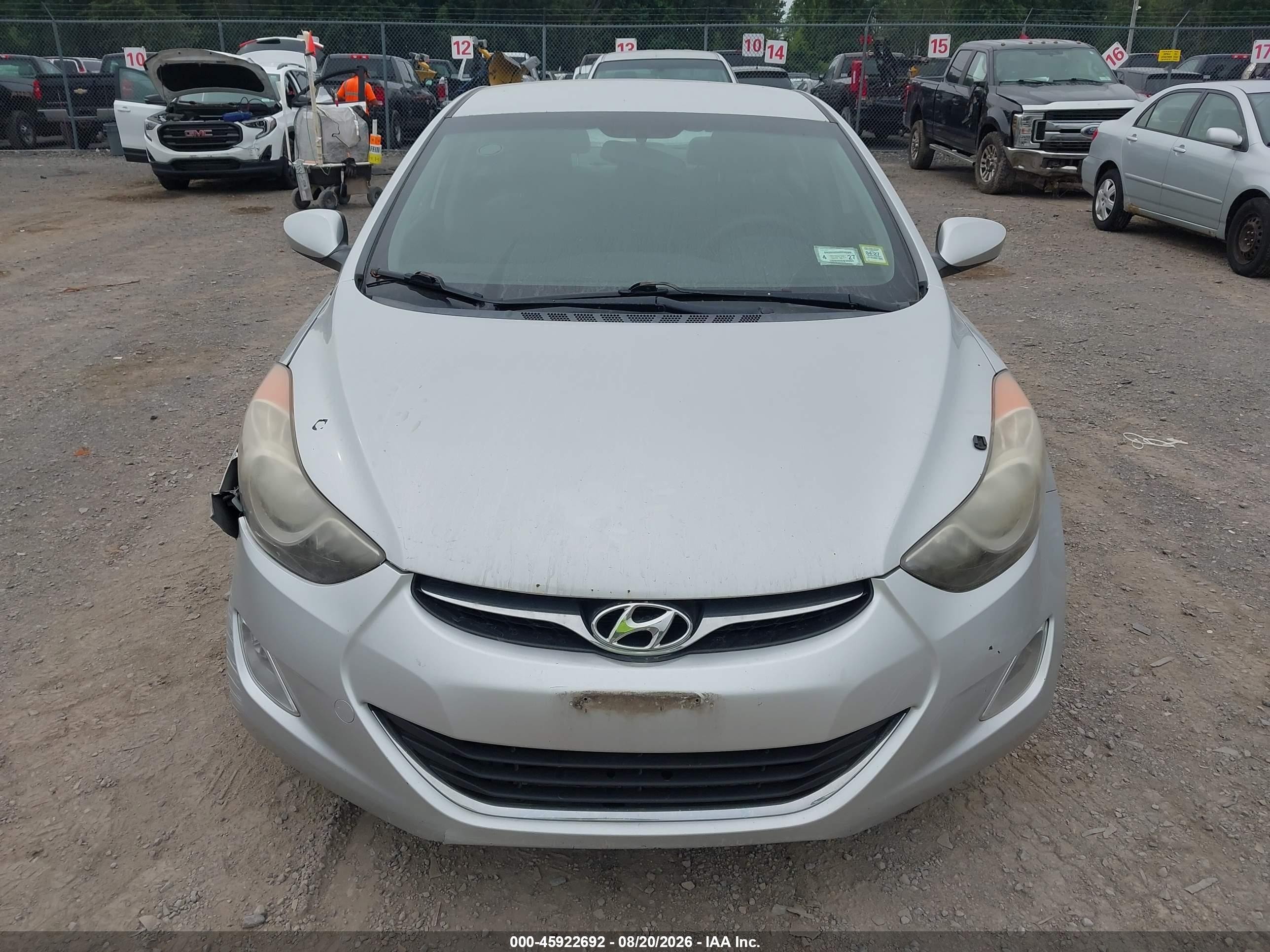 2013 Hyundai Elantra Gls Silver vin: KMHDH4AE1DU499297