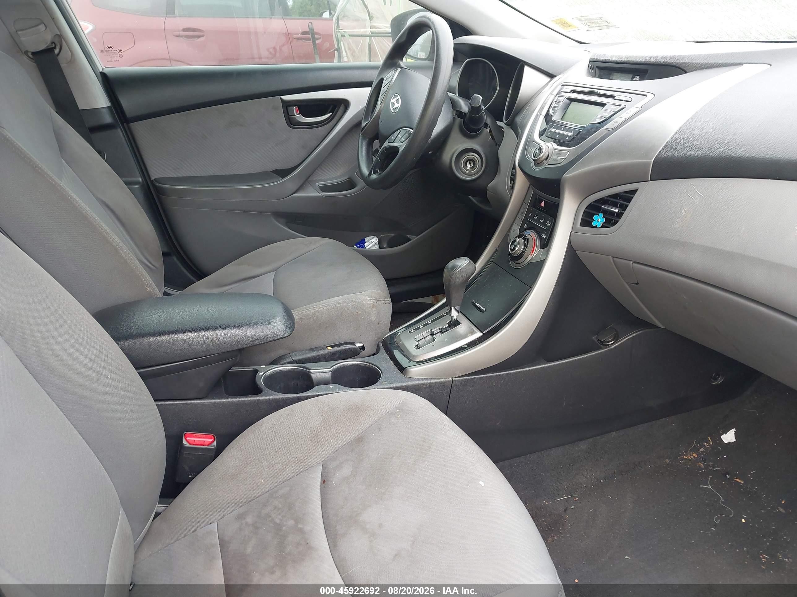 2013 Hyundai Elantra Gls Silver vin: KMHDH4AE1DU499297