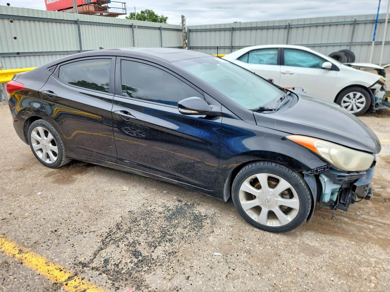 2013 Hyundai Elantra Limited Black vin: KMHDH4AE1DU504899