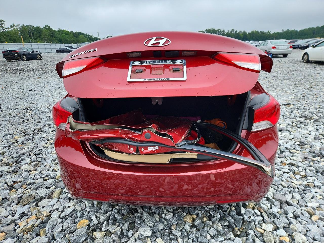 2013 Hyundai Elantra Gls Red vin: KMHDH4AE1DU515336