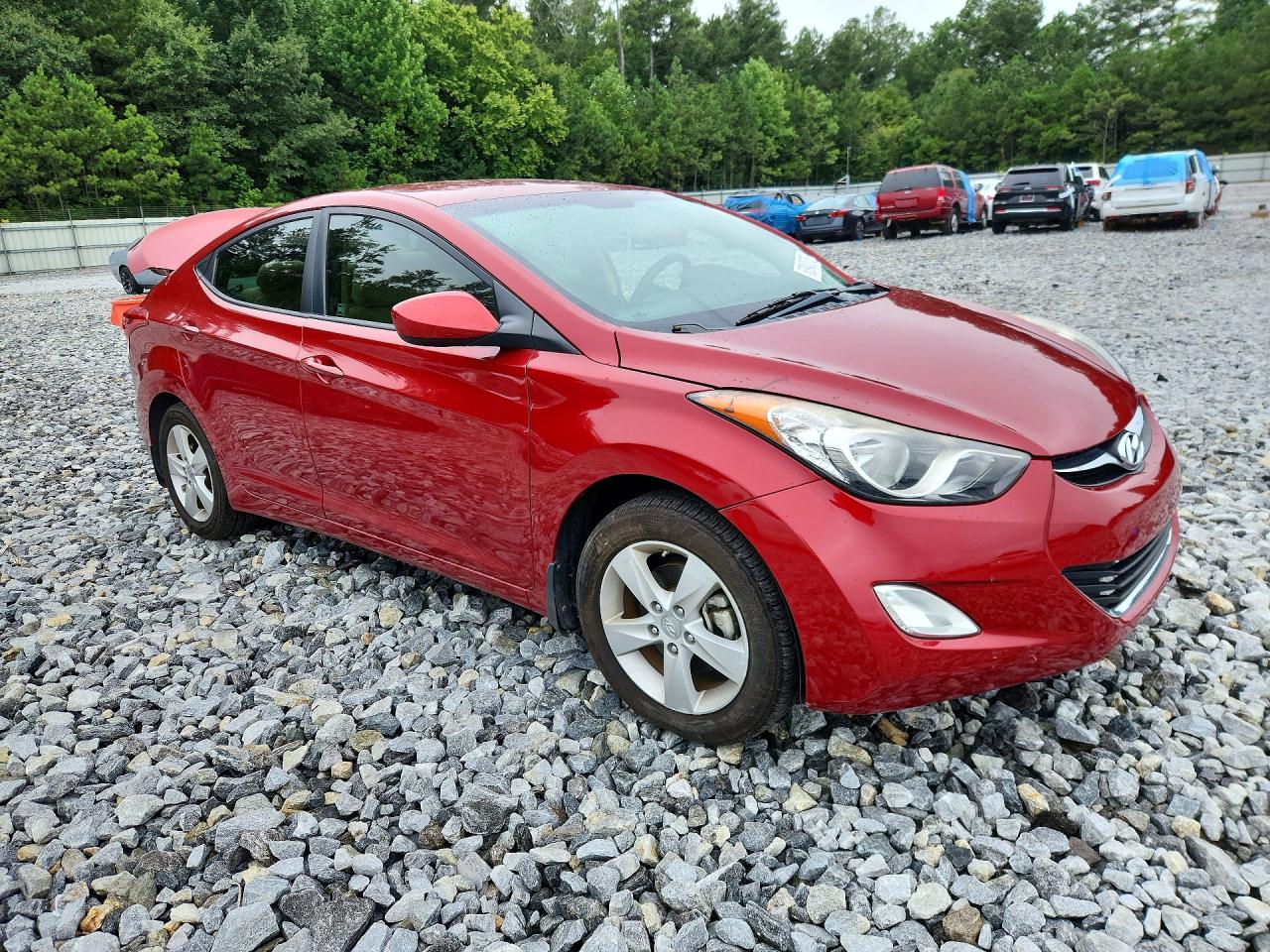 2013 Hyundai Elantra Gls Red vin: KMHDH4AE1DU515336