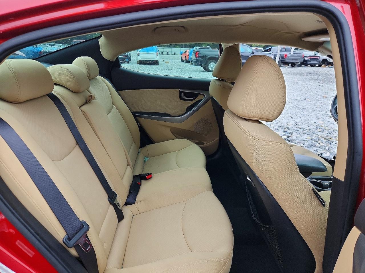 2013 Hyundai Elantra Gls Red vin: KMHDH4AE1DU515336