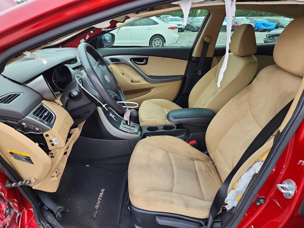 2013 Hyundai Elantra Gls Red vin: KMHDH4AE1DU515336