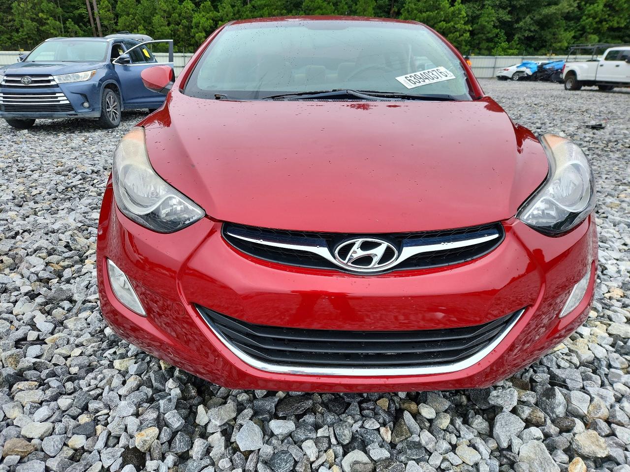 2013 Hyundai Elantra Gls Red vin: KMHDH4AE1DU515336