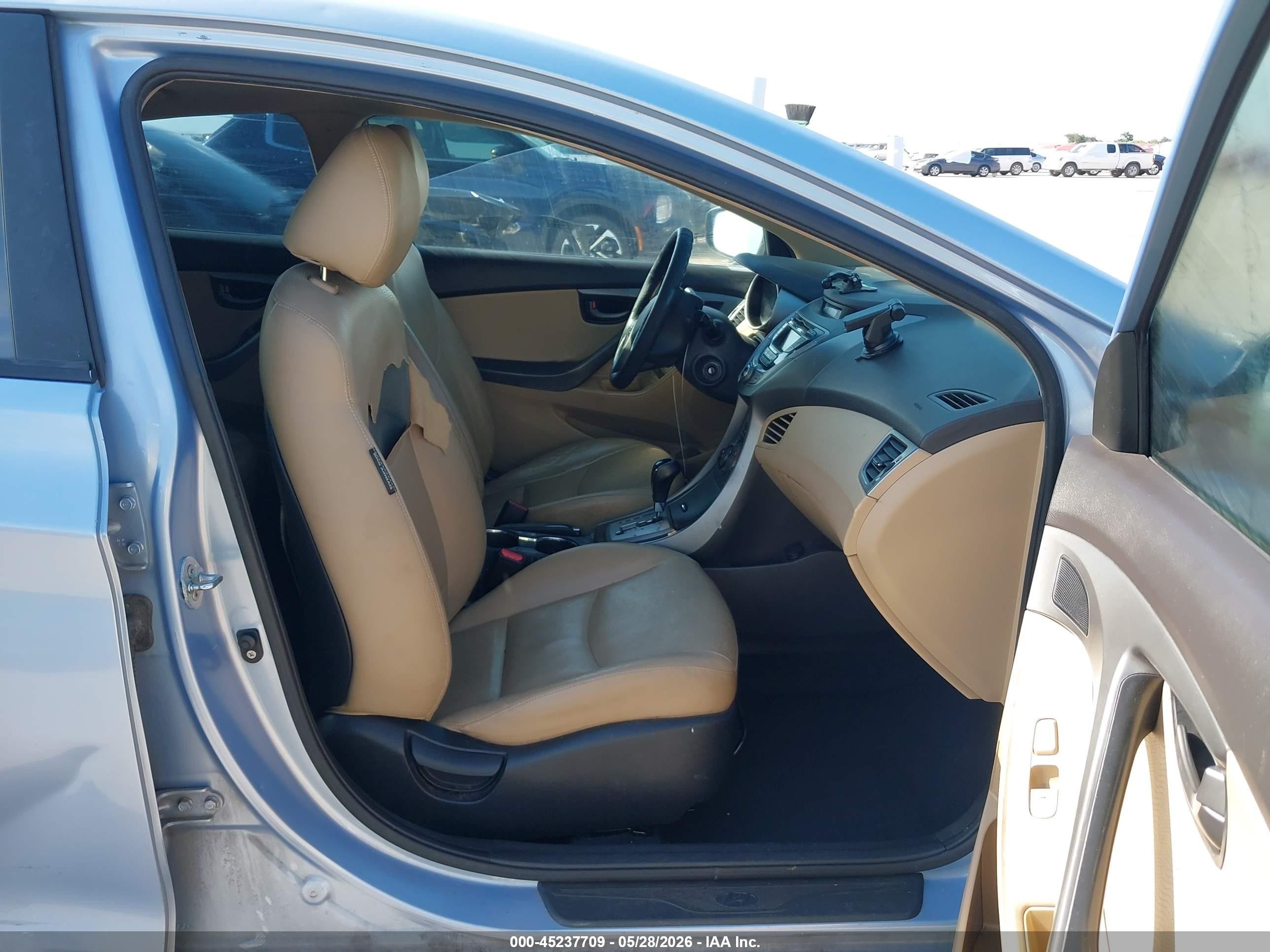 2013 Hyundai Elantra Limited Light Blue vin: KMHDH4AE1DU517992