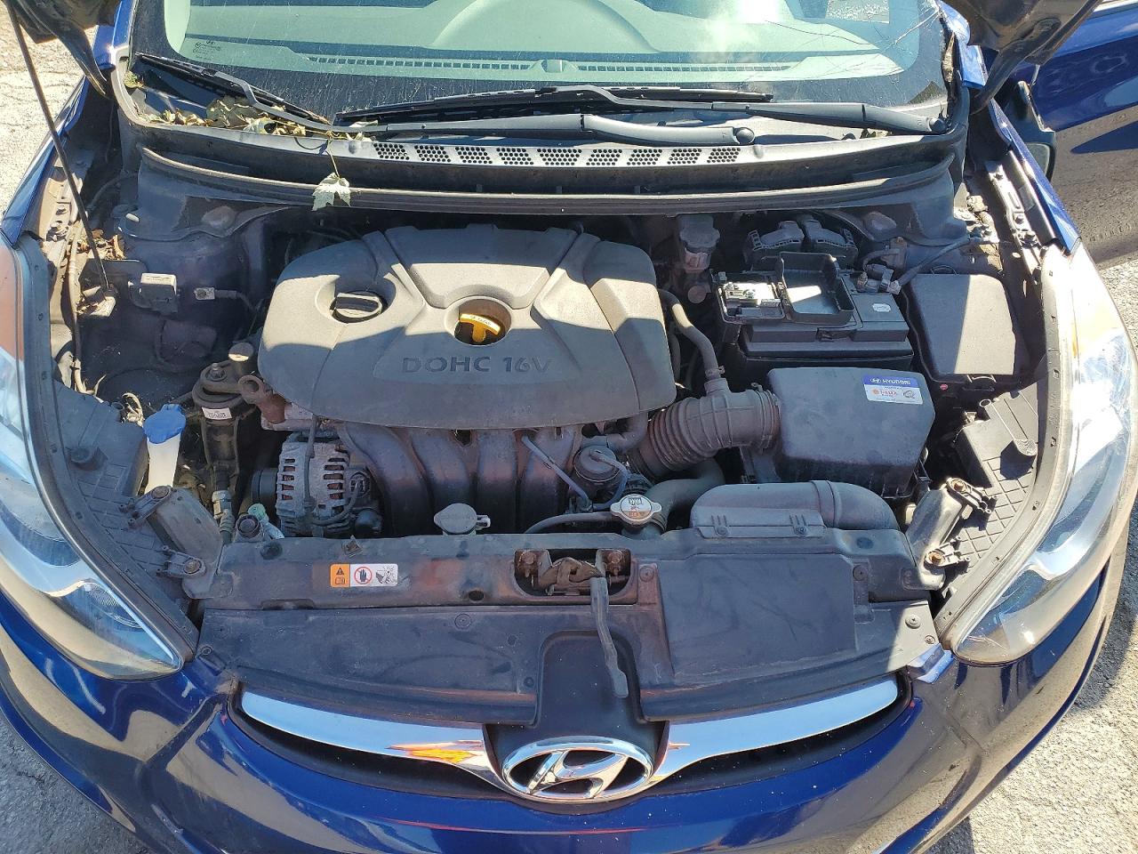 2013 Hyundai Elantra Gls Синий vin: KMHDH4AE1DU519757