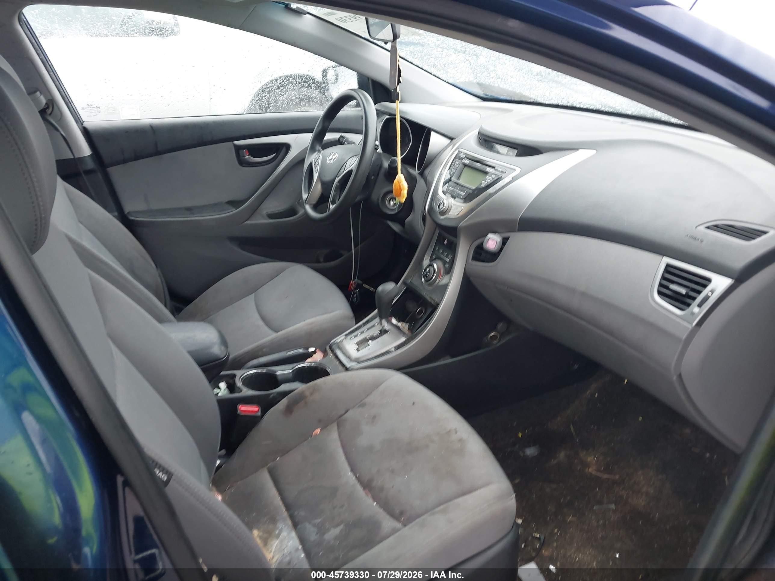 2013 Hyundai Elantra Gls Blue vin: KMHDH4AE1DU537482