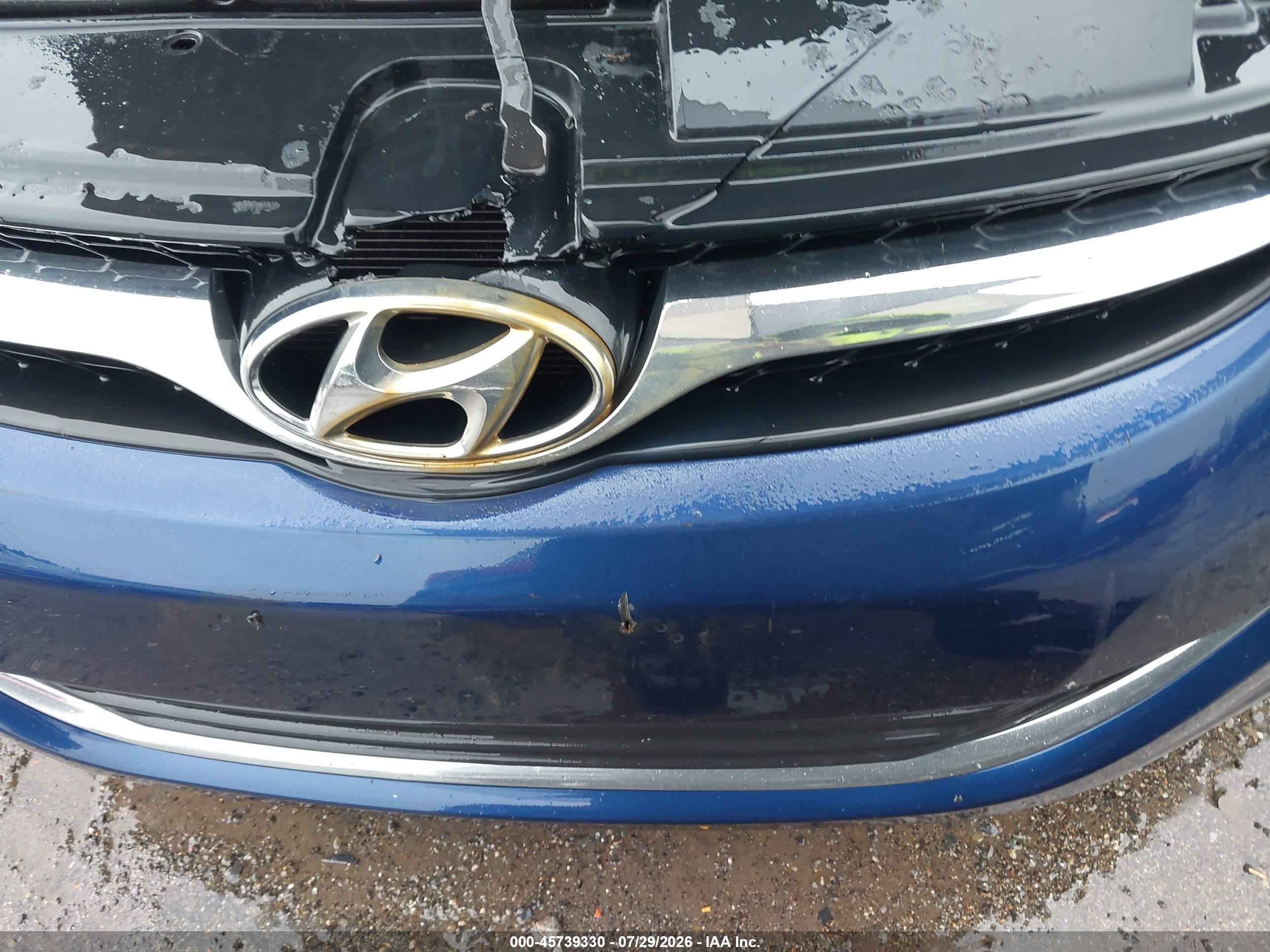 2013 Hyundai Elantra Gls Blue vin: KMHDH4AE1DU537482