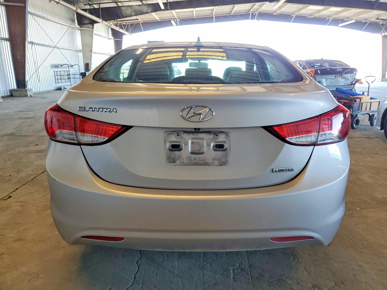 2013 Hyundai Elantra Limited Gray vin: KMHDH4AE1DU552922