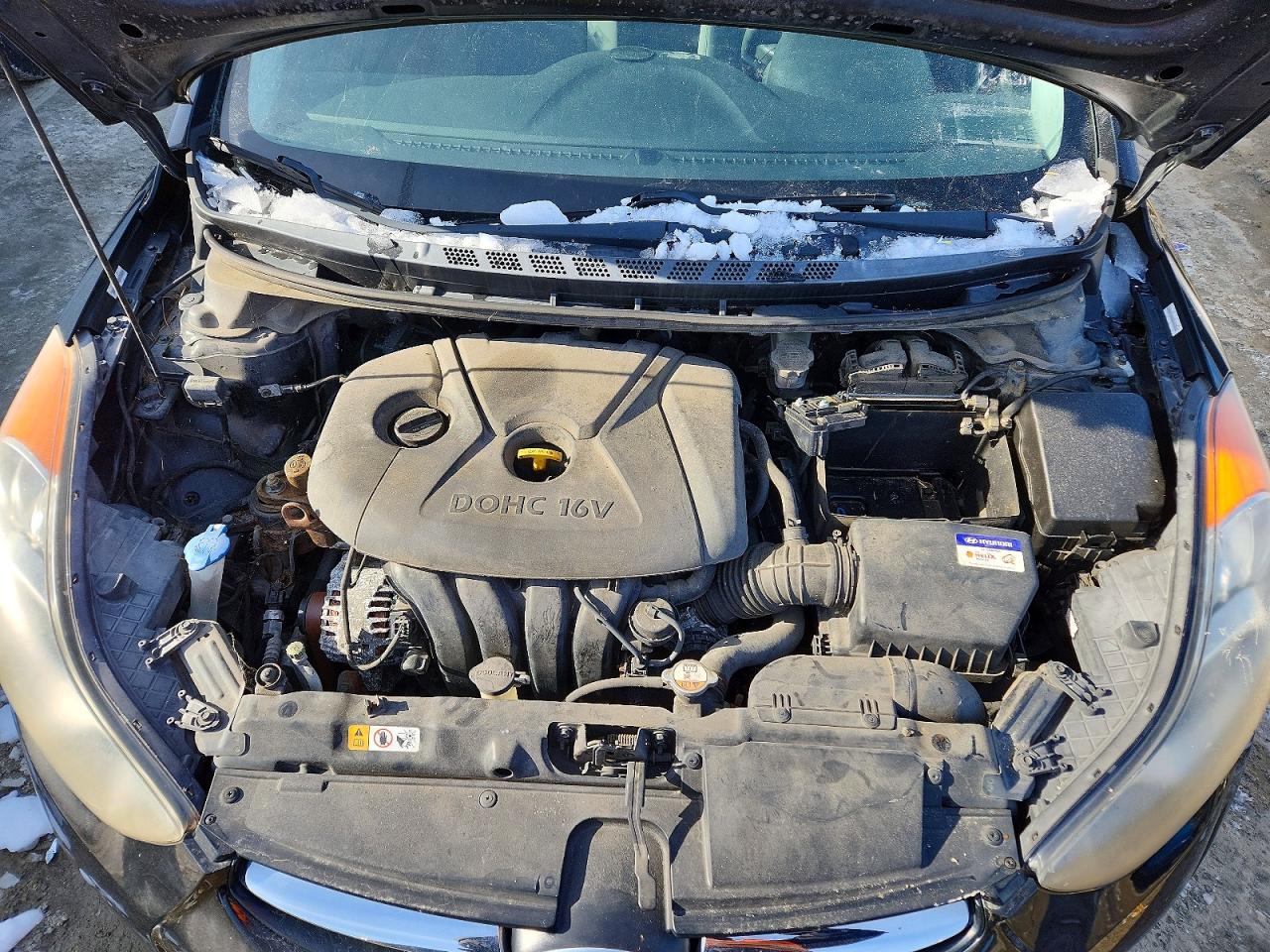 2013 Hyundai Elantra Gls Black vin: KMHDH4AE1DU567663